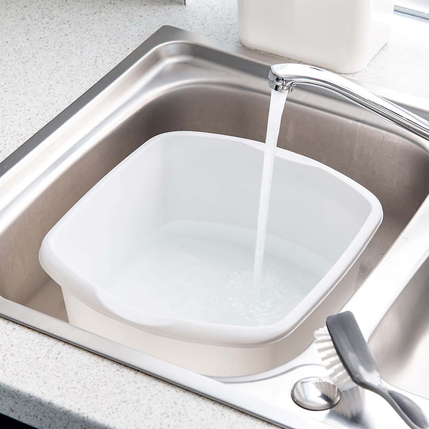 Essentials White Washing Up Bowl