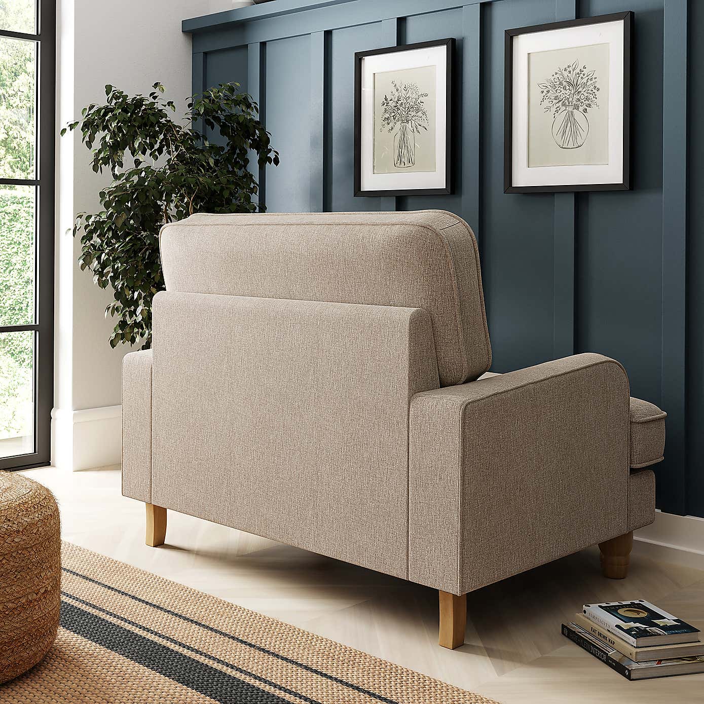 Beatrice Textured Weave Snuggle Chair