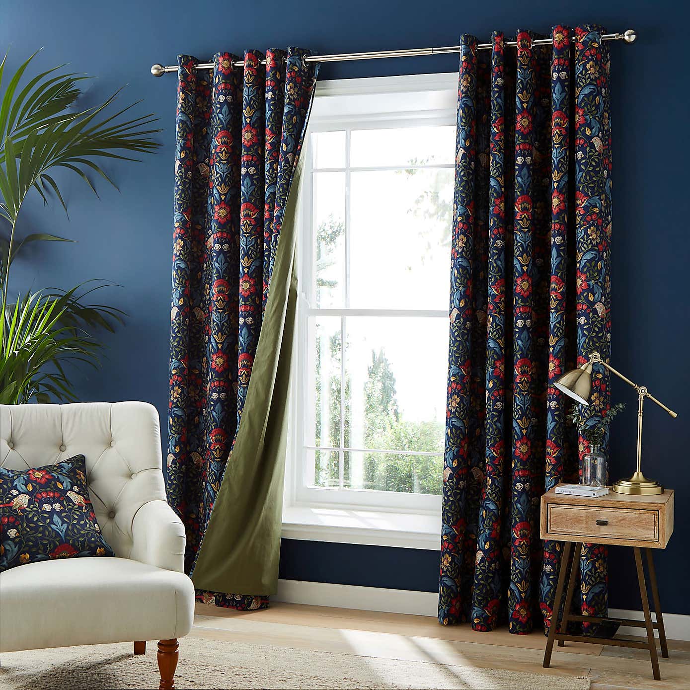 Coloured Curtain Linings