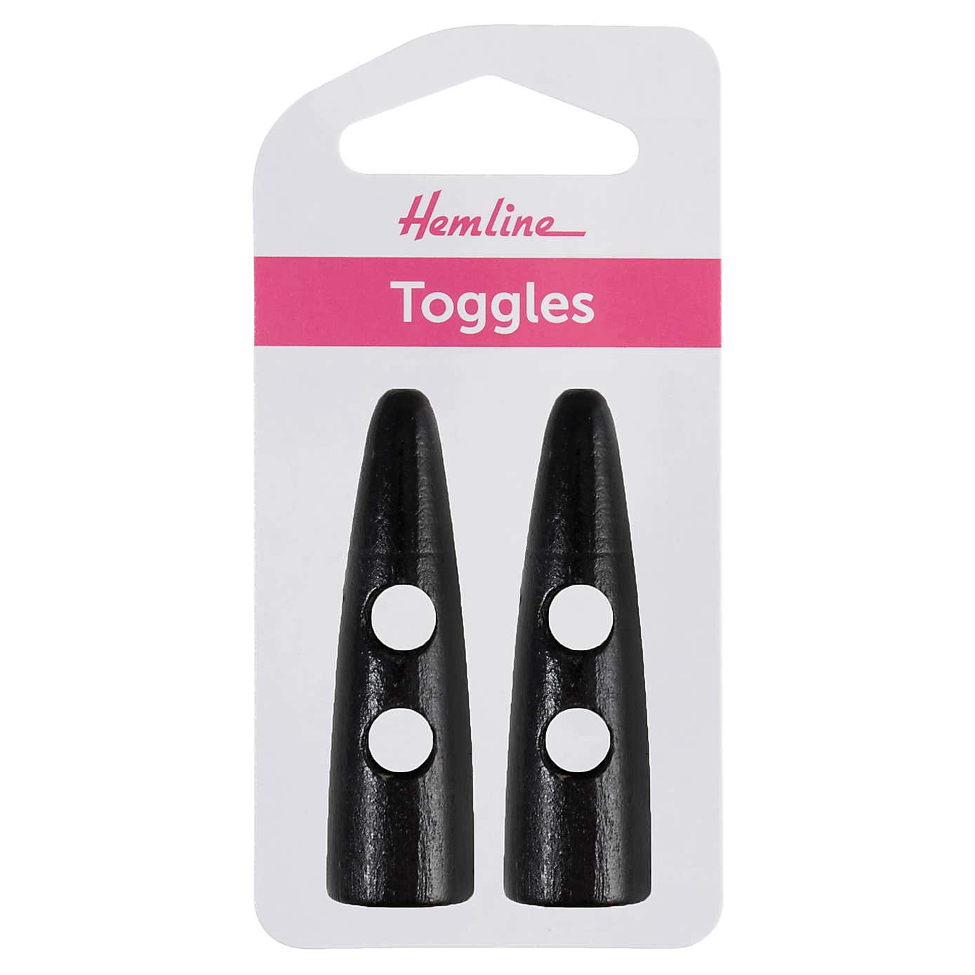 Pack of Two Black Sharktooth Toggles