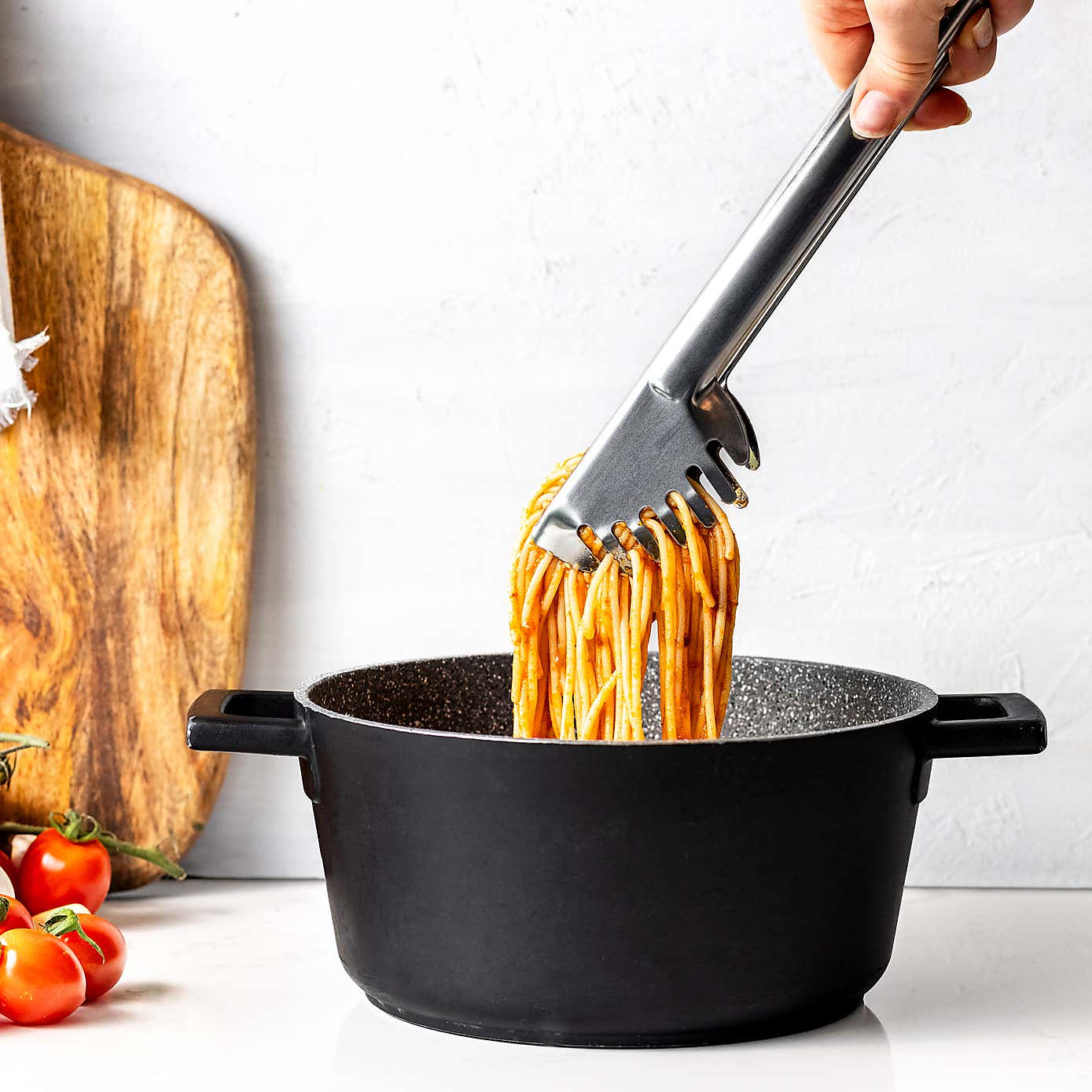 World Foods Stainless Steel Pasta Tongs