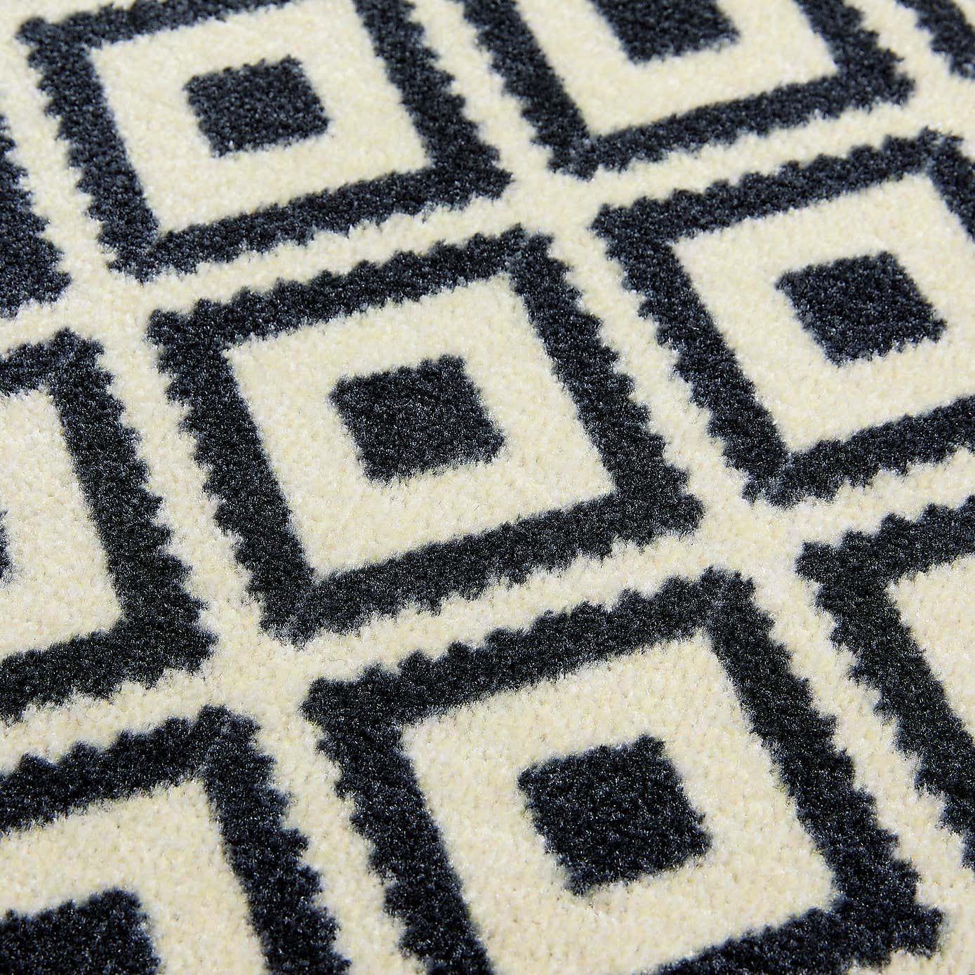 Marvel Geometric Black & White Washable Doormat