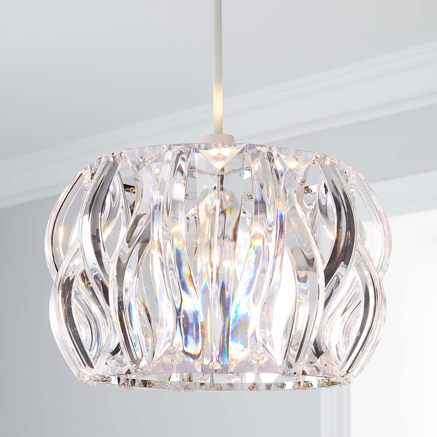 Wavy Jewel Easy Fit Pendant Shade