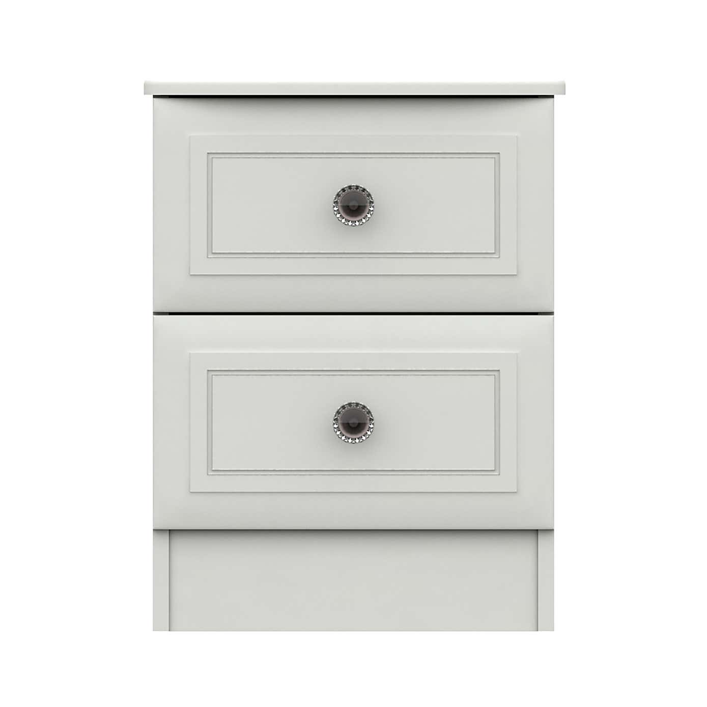 Portia 2 Drawer Bedside Table