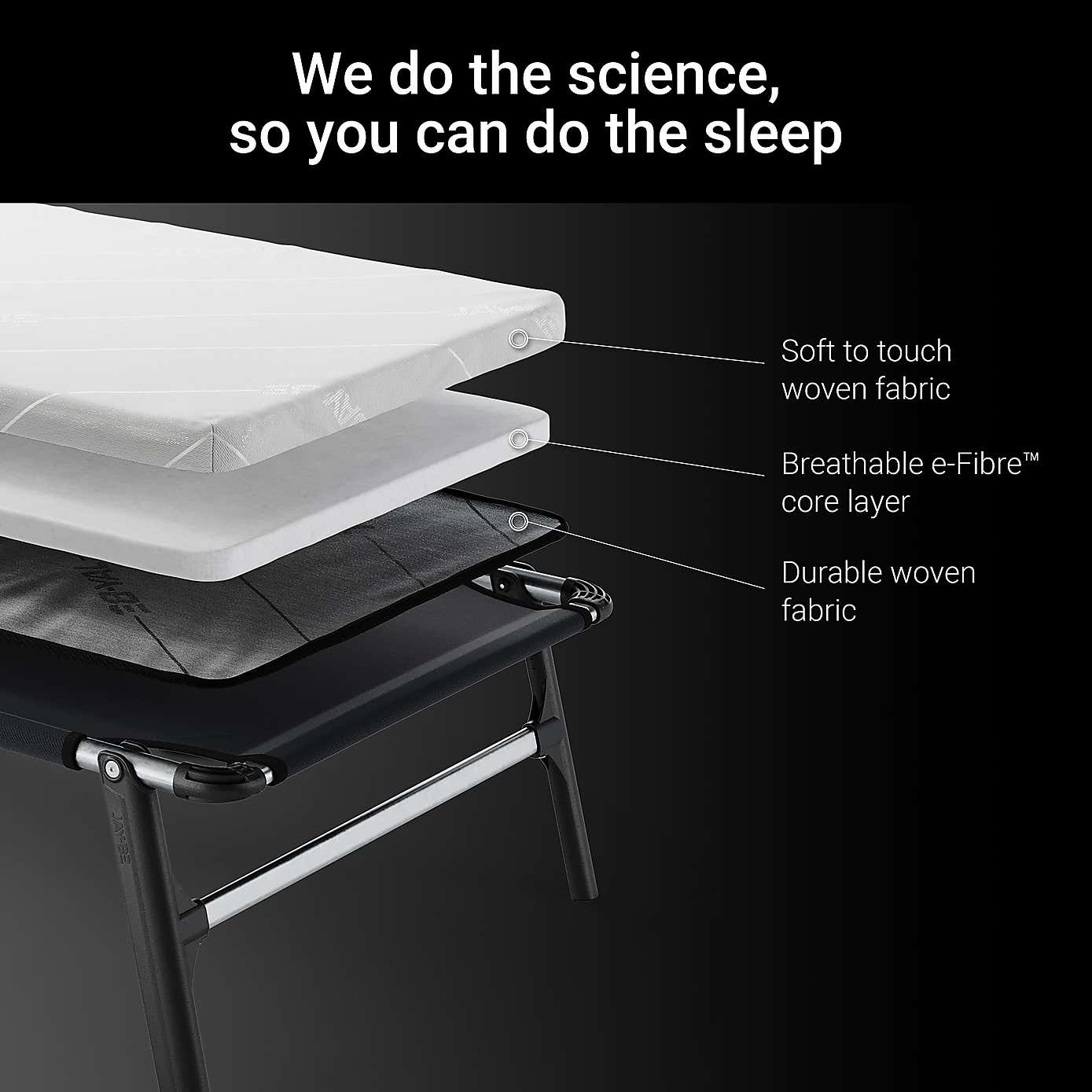 Jay-Be Compact Folding Bed with e-Fibre Mattress
