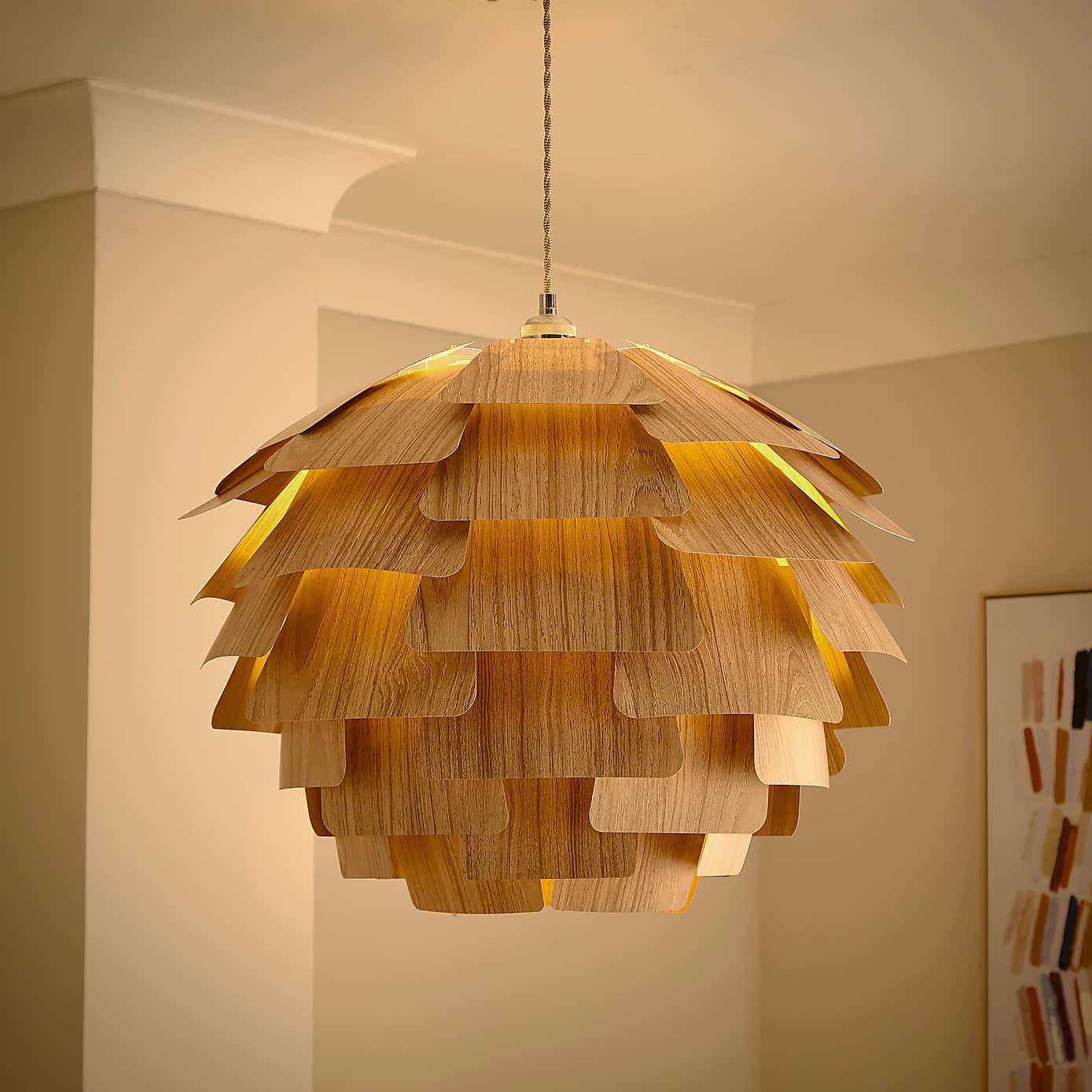 Elements Kerr Easy Fit Plastic Pendant Shade