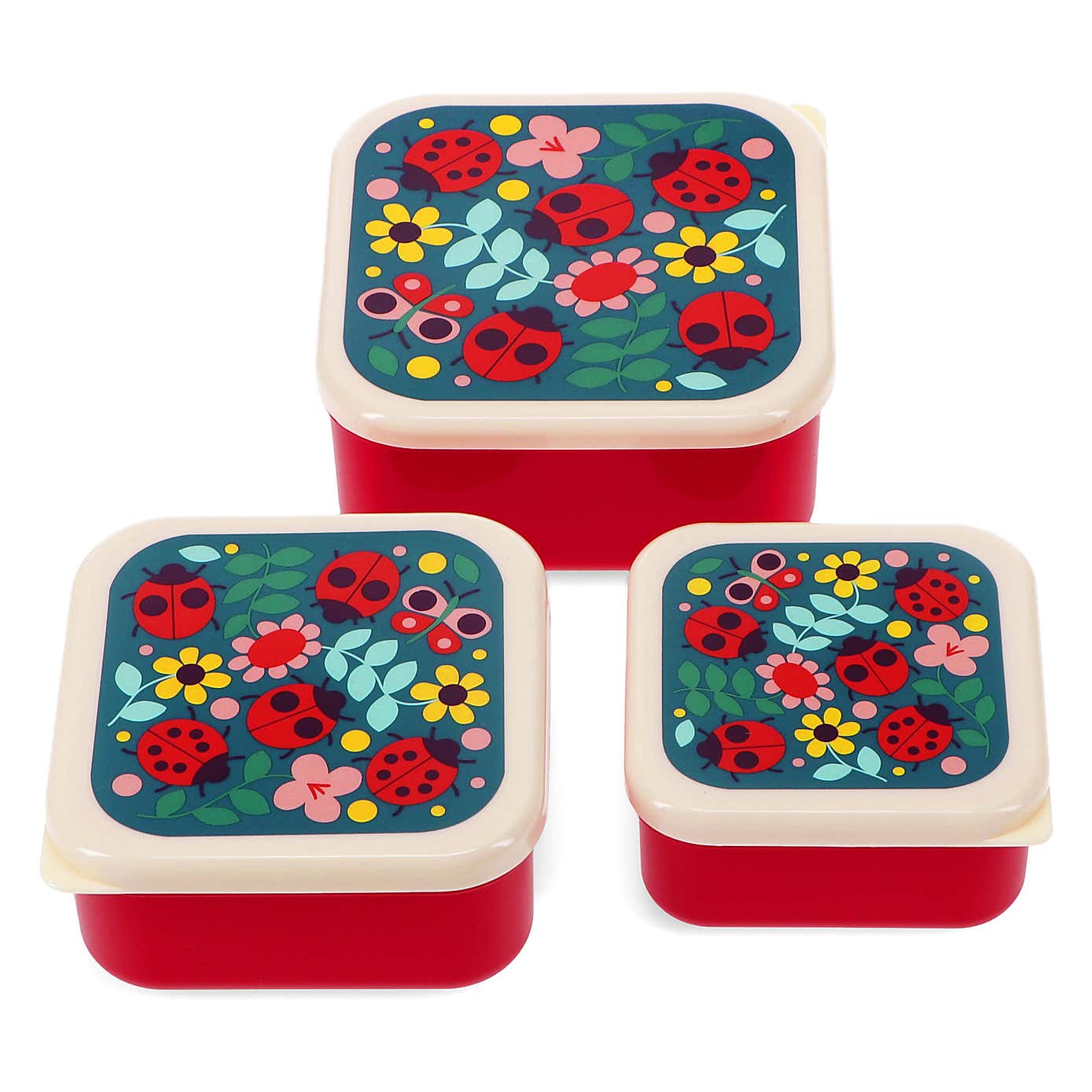 Lady Bird Snack Boxes Set of 3