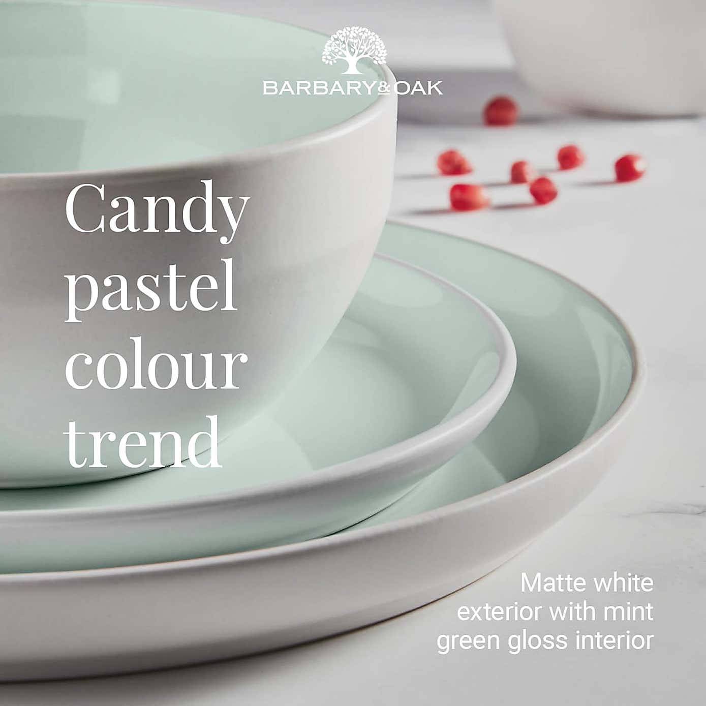 Barbary & Oak Oslo Stoneware 16 Piece Dinner Set