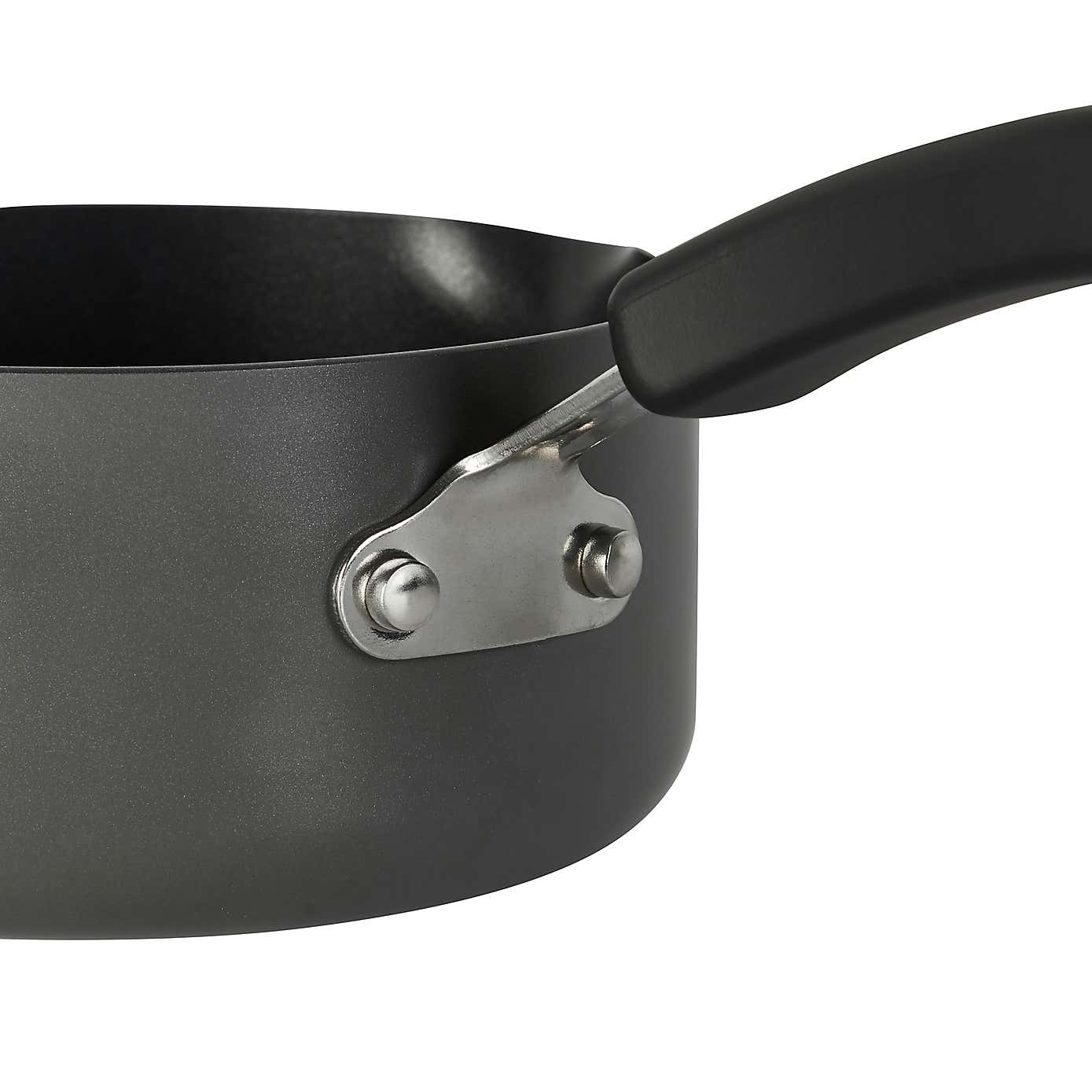 Non-Stick Hard Anodised Aluminium 3 Piece Pan Set