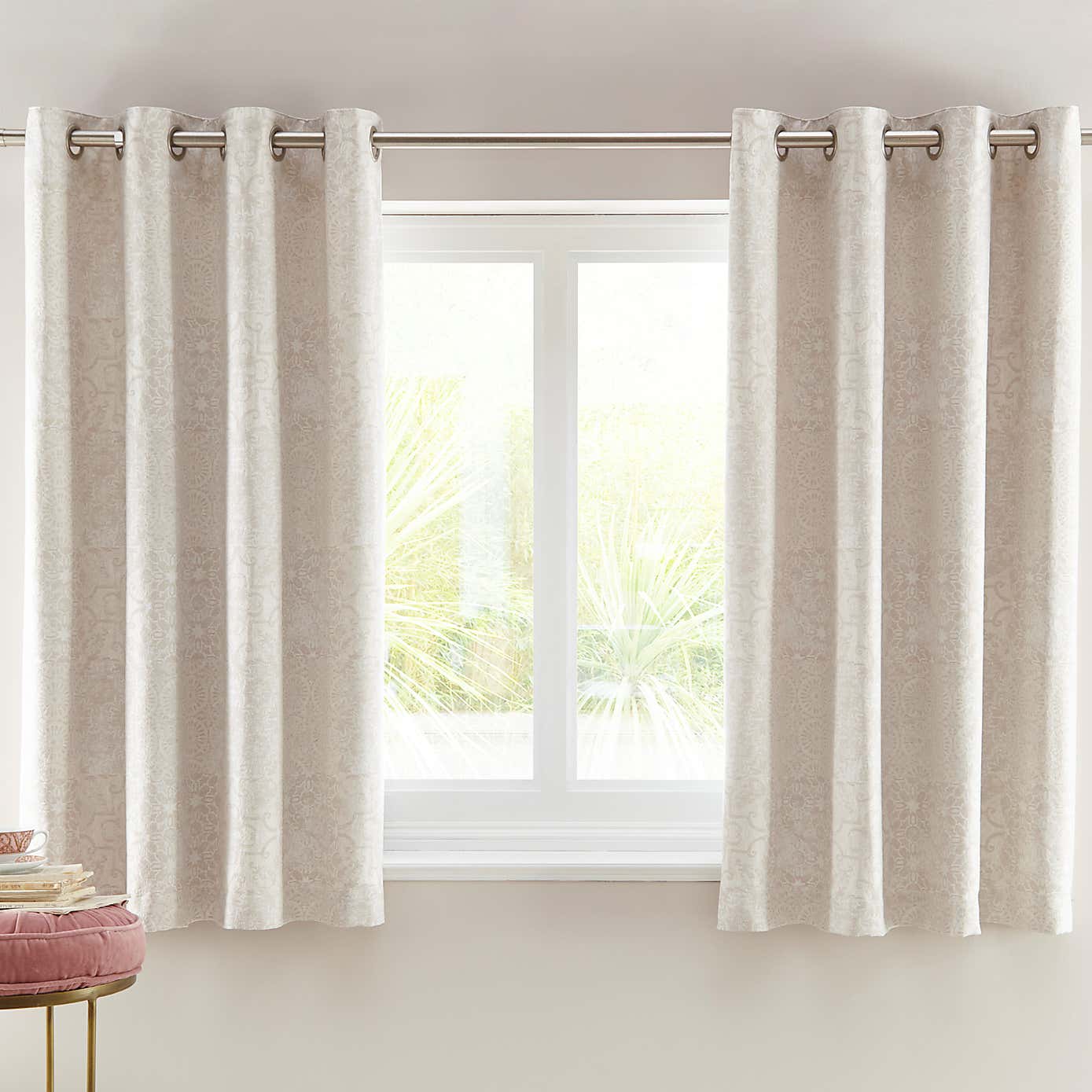 Boho Patchwork Eyelet Curtains