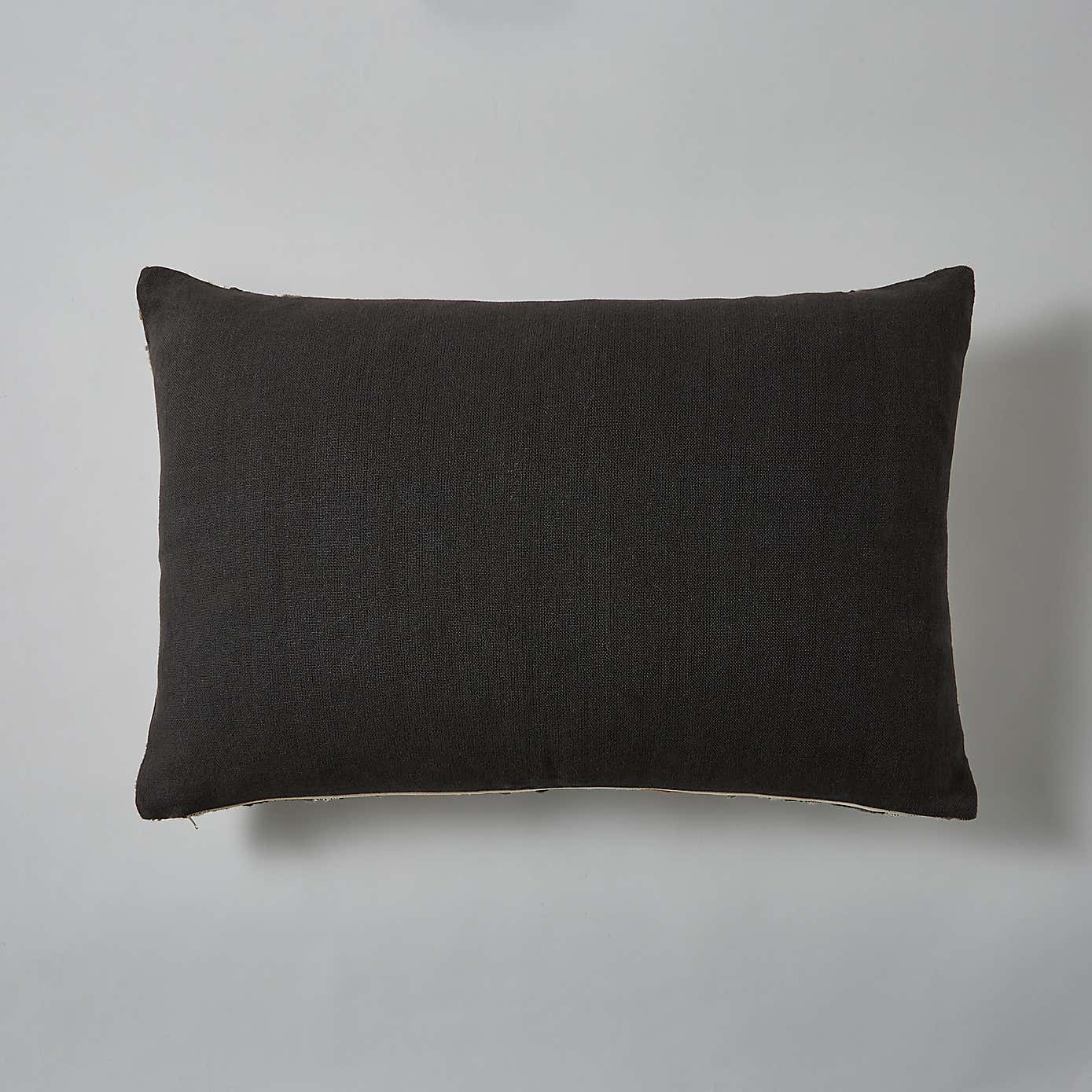 Woven Check Cushion Brown