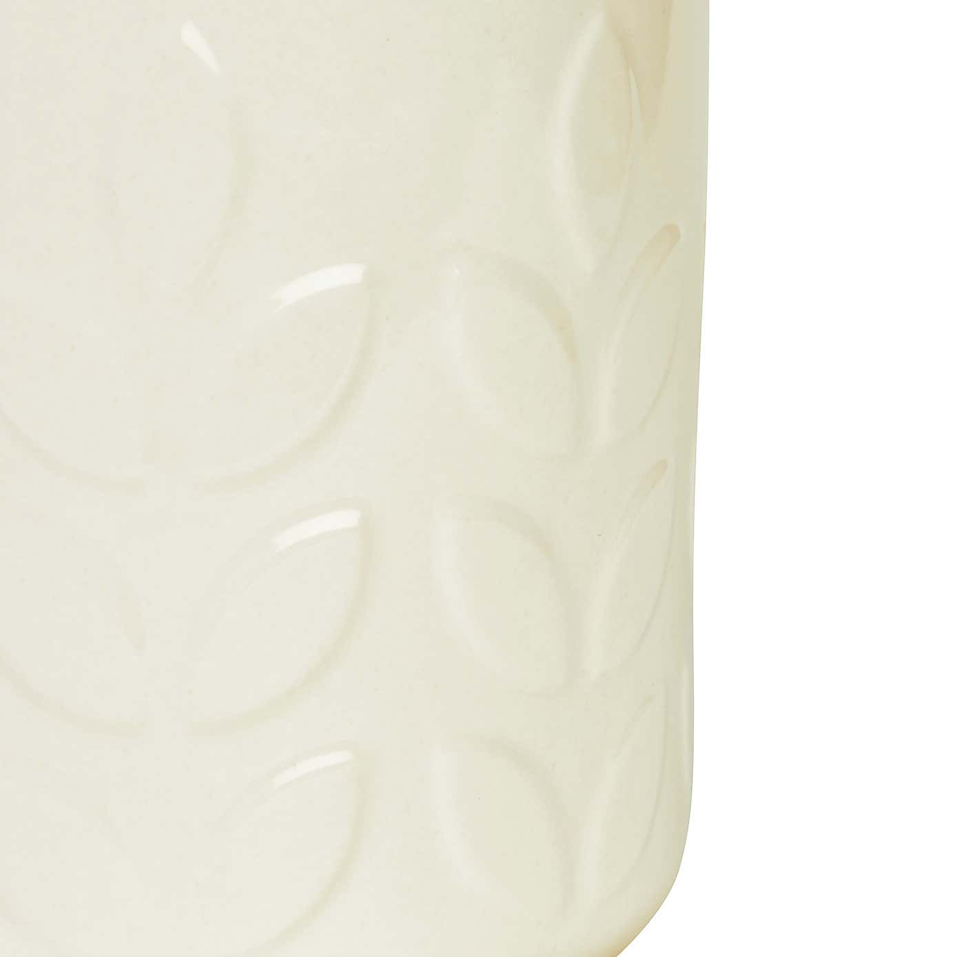 Elements Vete Cream Ceramic Utensil Pot Cream