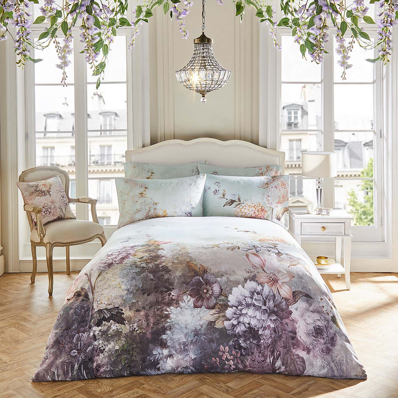 Holly Willoughby Dramatic Blooms 100% Cotton Oxford Pillowcase
