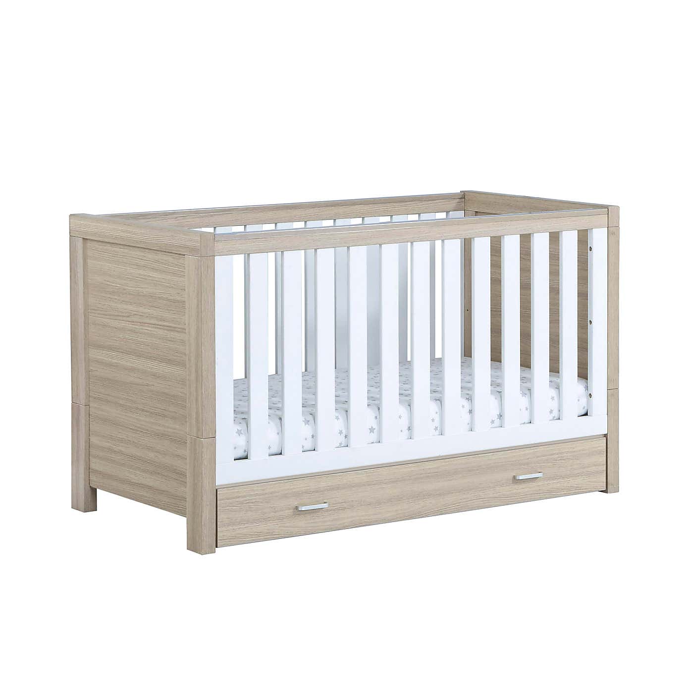 Babymore Luno Cot Bed with Drawer