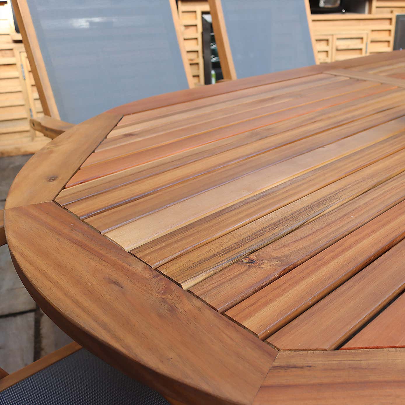 A.Mir Ellipse 6 Seater Outdoor Recliner Set