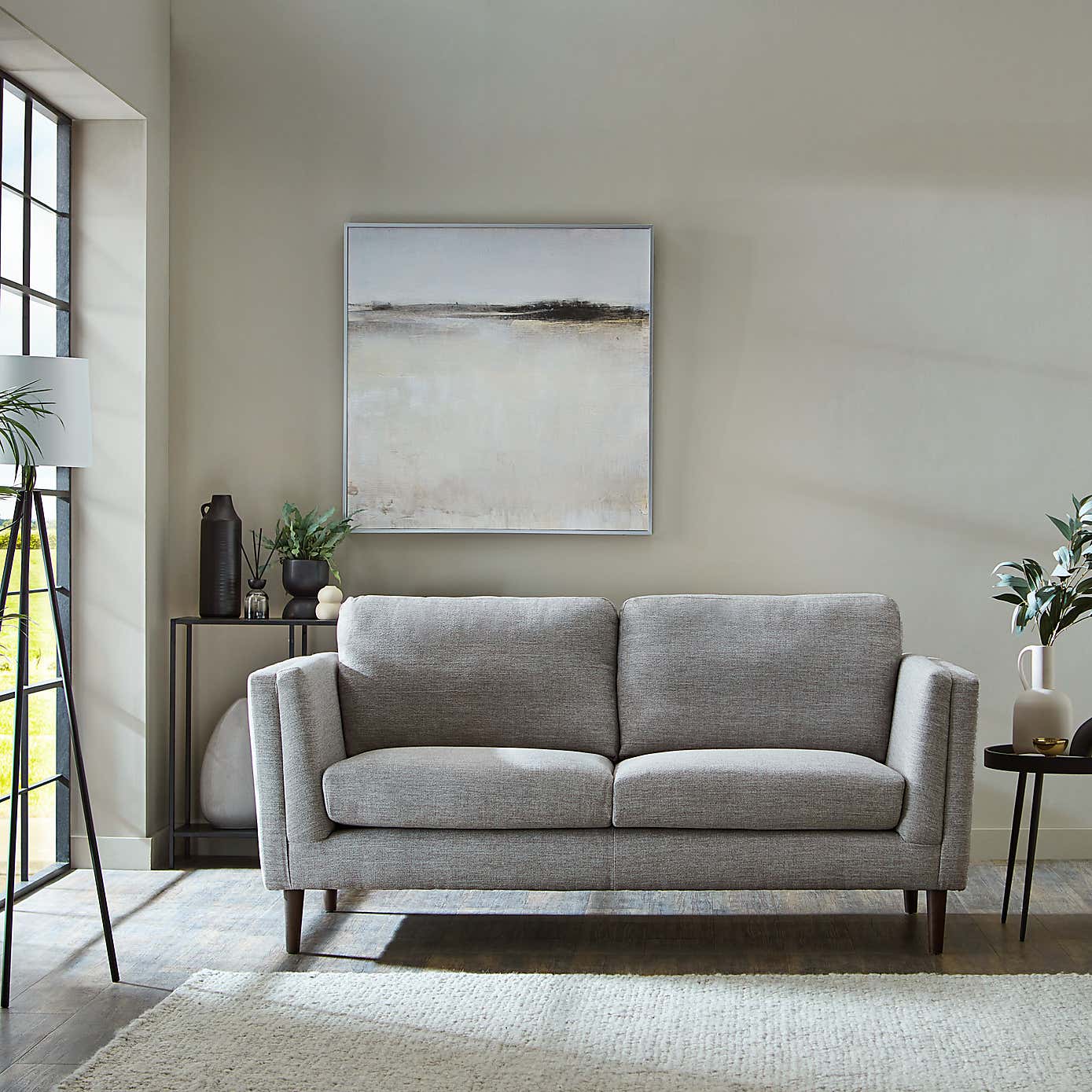 Anton Tonal Weave 3 Seater Sofa