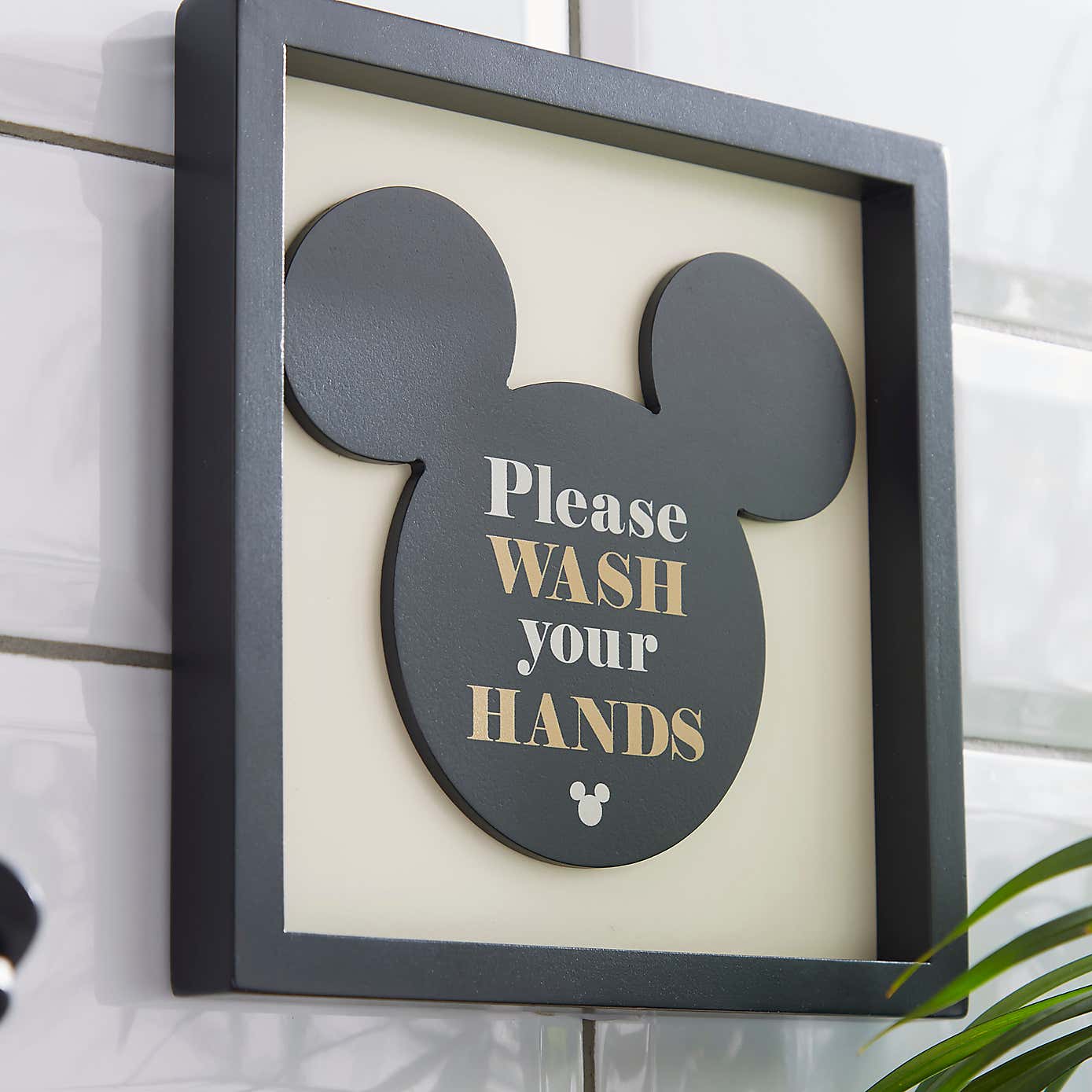 Disney Mickey Mouse Bathroom Sign