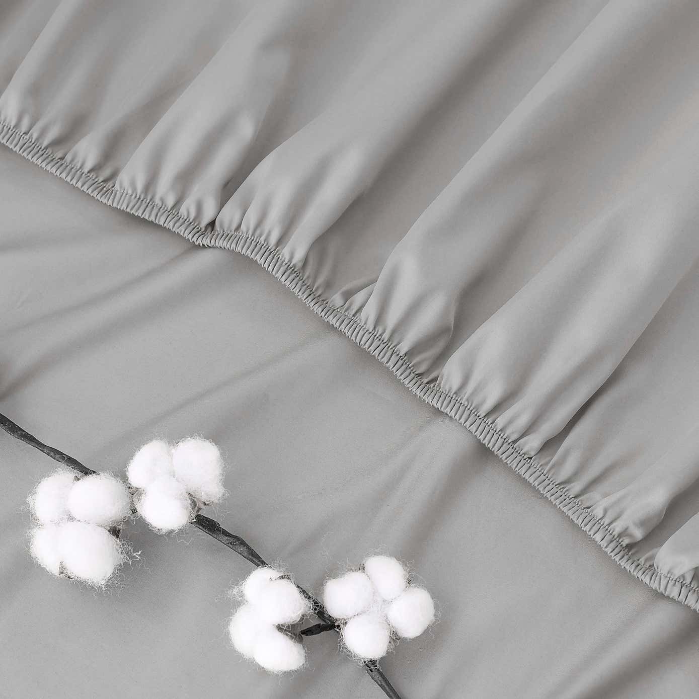Dorma 300 Thread Count 100% Cotton Sateen Plain Fitted Sheet