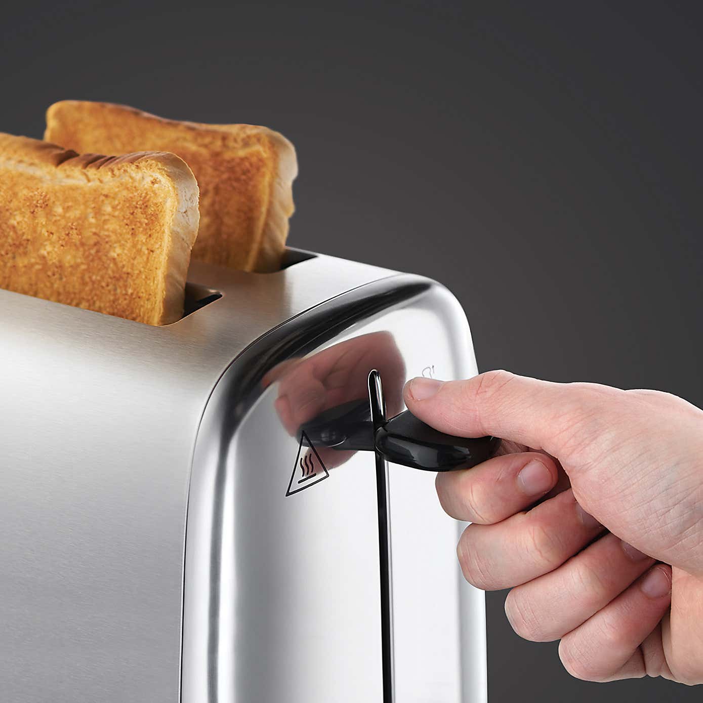 Russell Hobbs 2 Slice Brush and Polish Stainless Steel Toaster