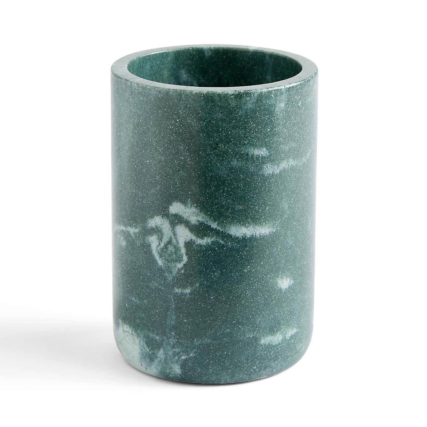 Nouveau Green Marble Resin Toothbrush Holder