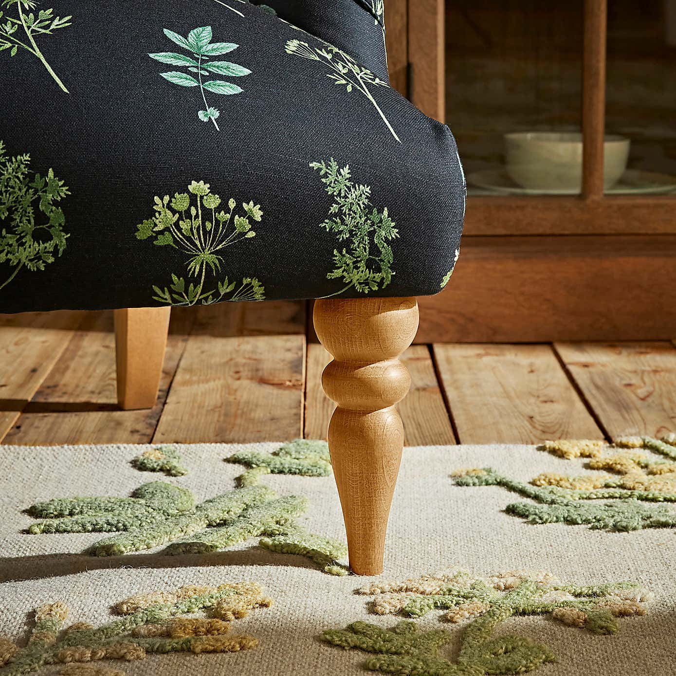 Bibury Marsh Botanical Print Armchair