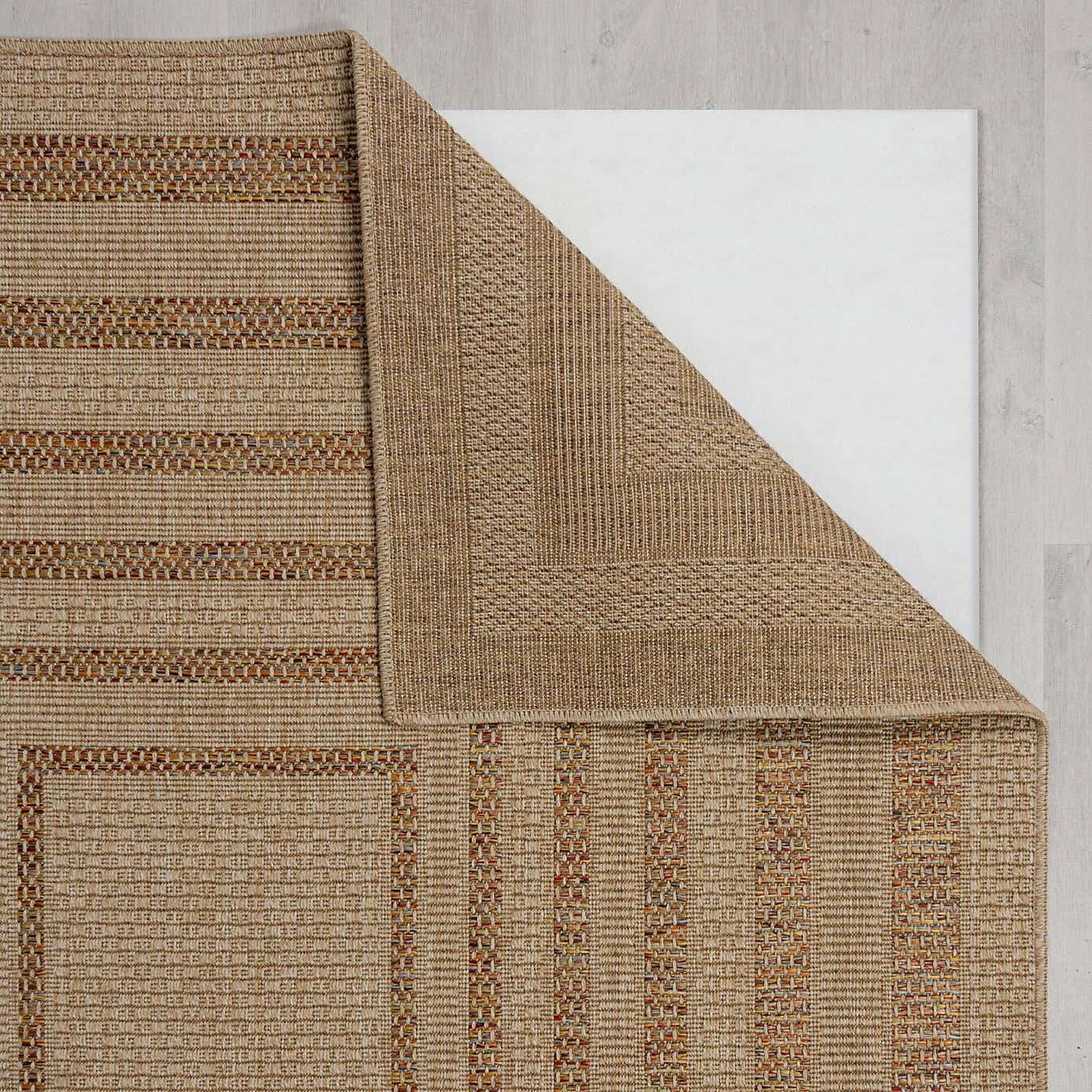 Stripe Border Indoor Outdoor Runner