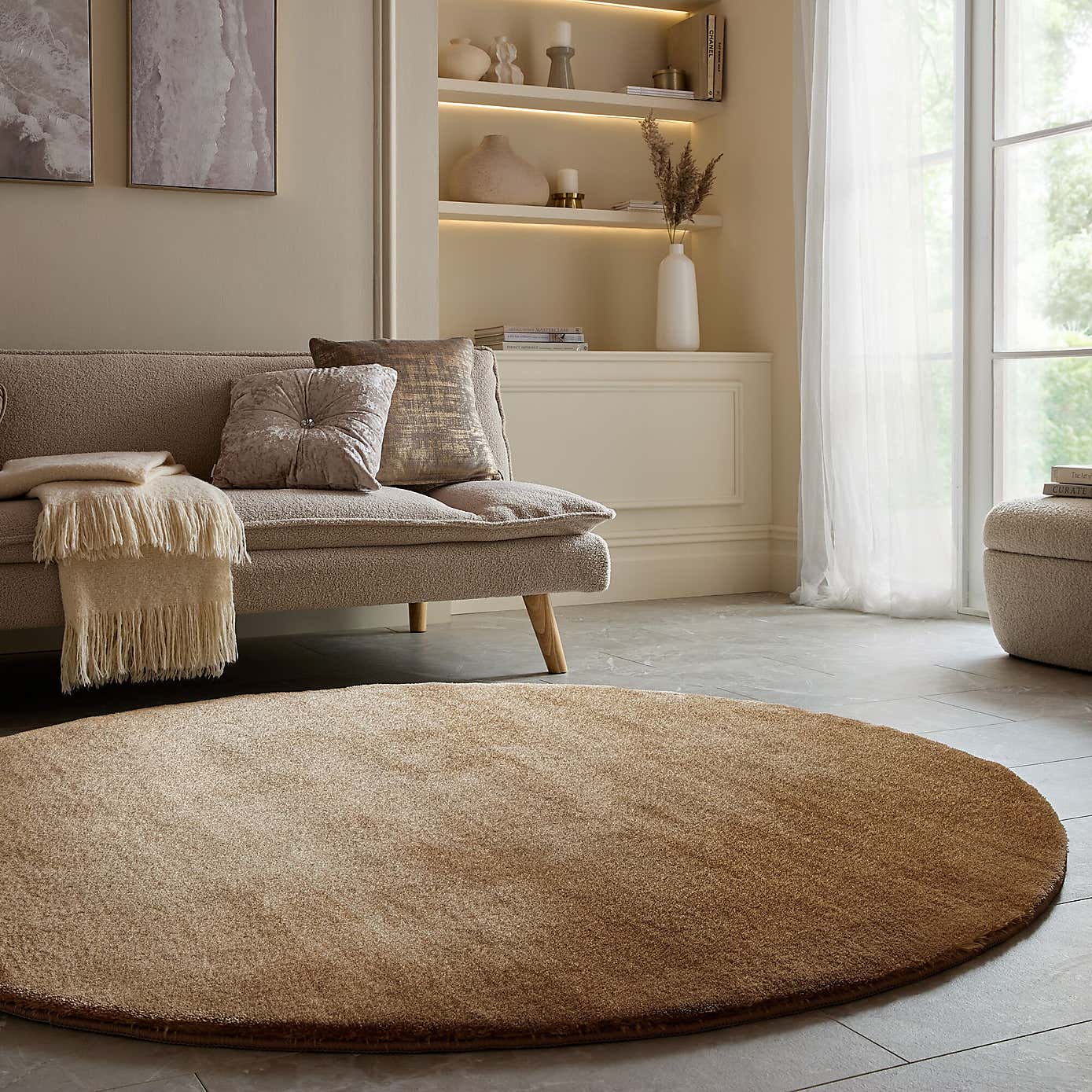 Lumi Supersoft Luxe Sheen Round Rug