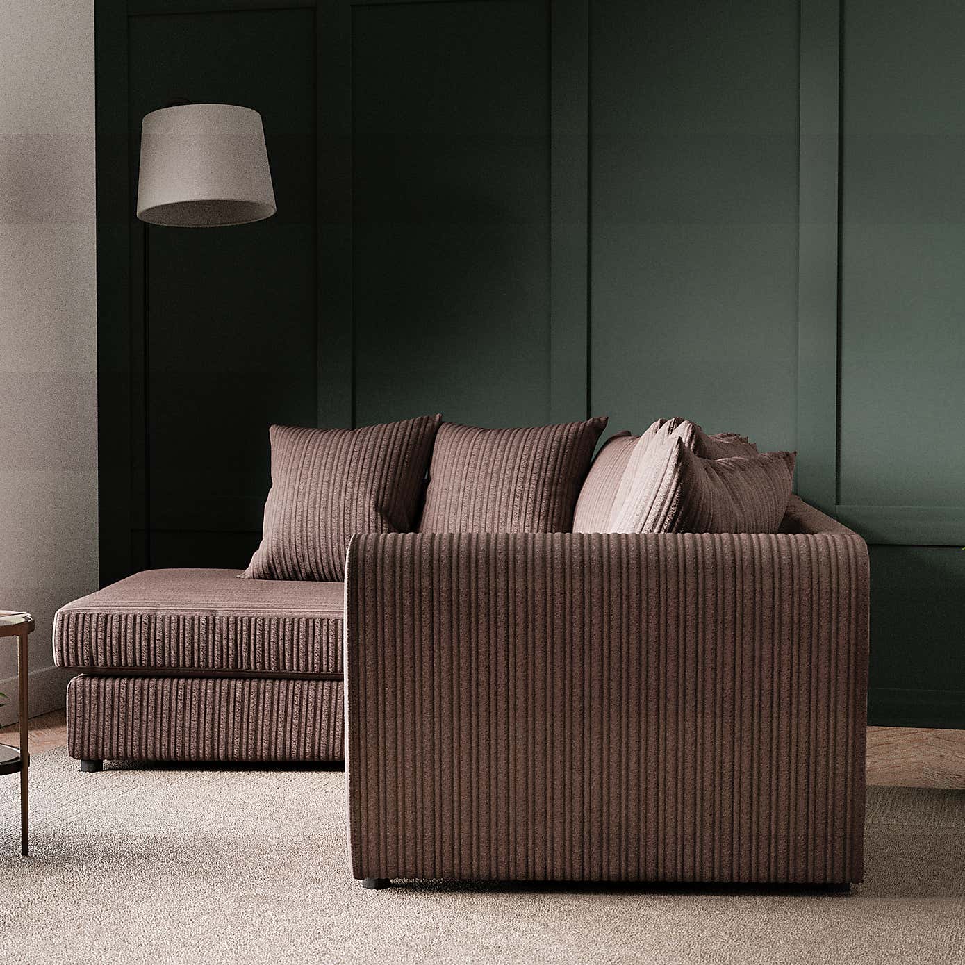 Blake Jumbo Cord Right Hand Corner Sofa