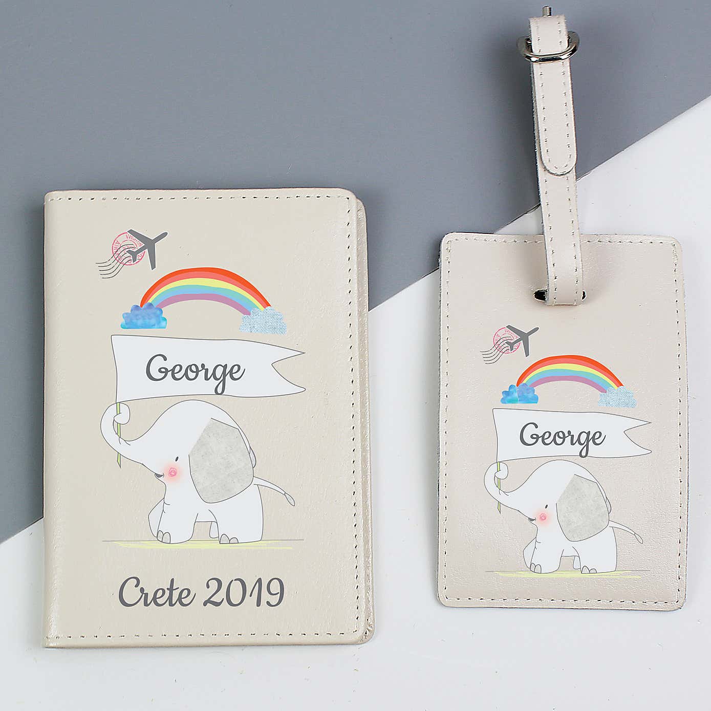 Personalised My 1st Passport Holder and Luggage Tag Set