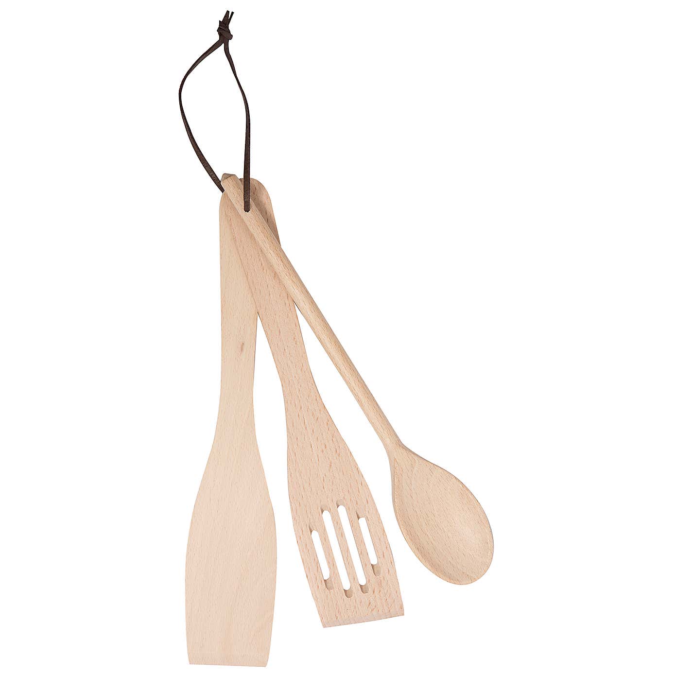 T&G Essentials Set of Three Beech Utensils
