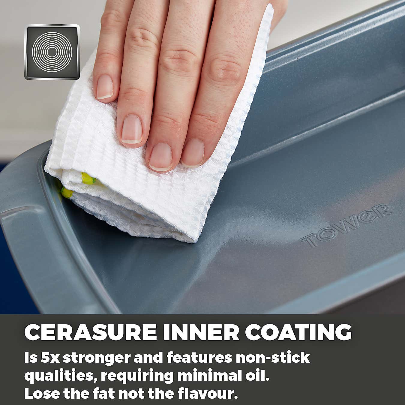 Tower Set of 2 Cerasure Non-Stick Roasting Trays