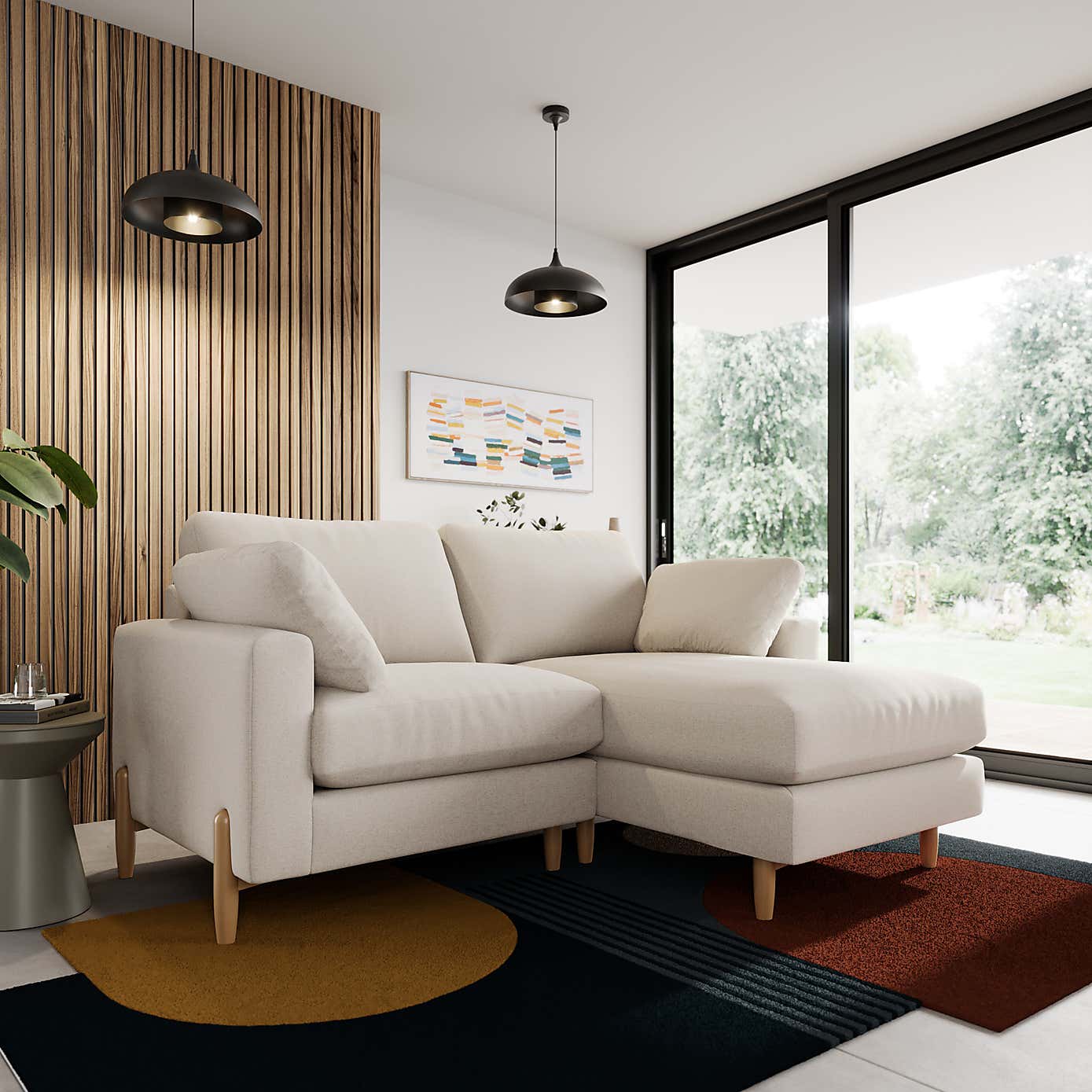 Apollo Soft Texture Corner Chaise Sofa