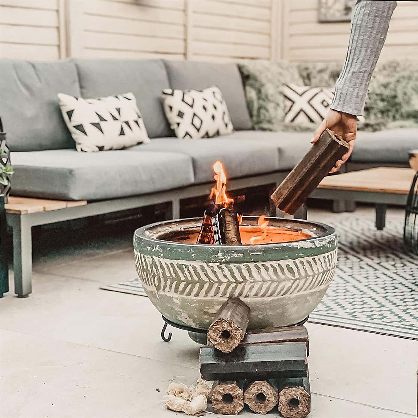 Ecoblaze Pini Kay Wood Pack of 12 Briquettes, 10kg