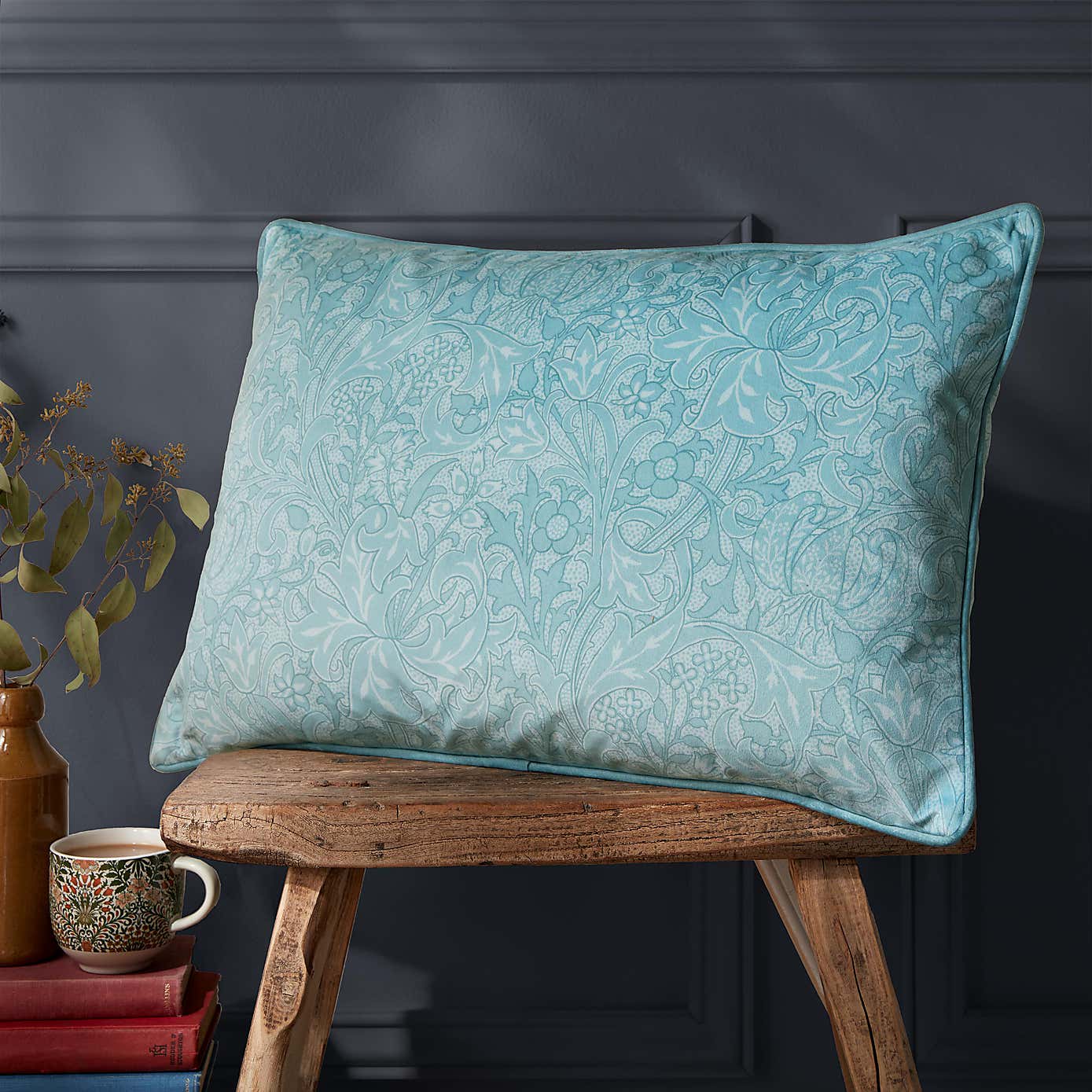 William Morris At Home Golden Lily Tonal Cushion