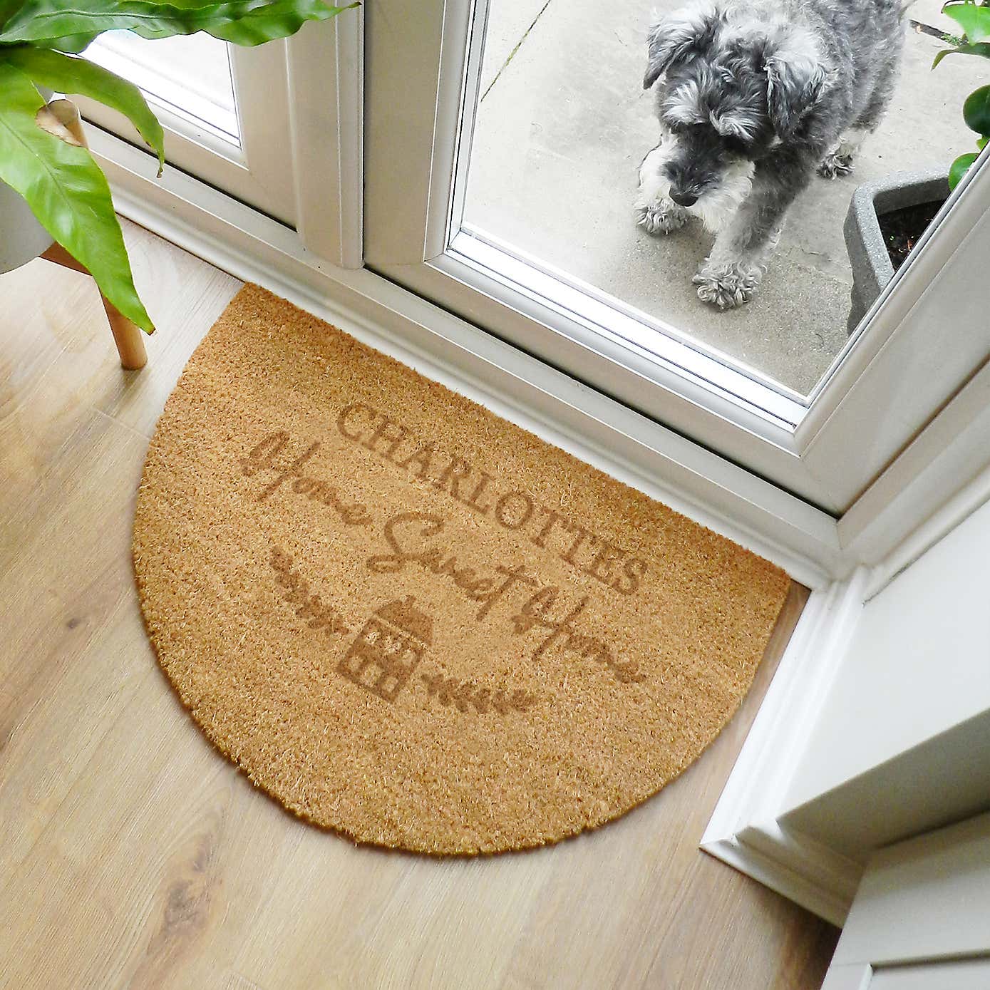Personalised Half Moon Home Sweet Home Doormat