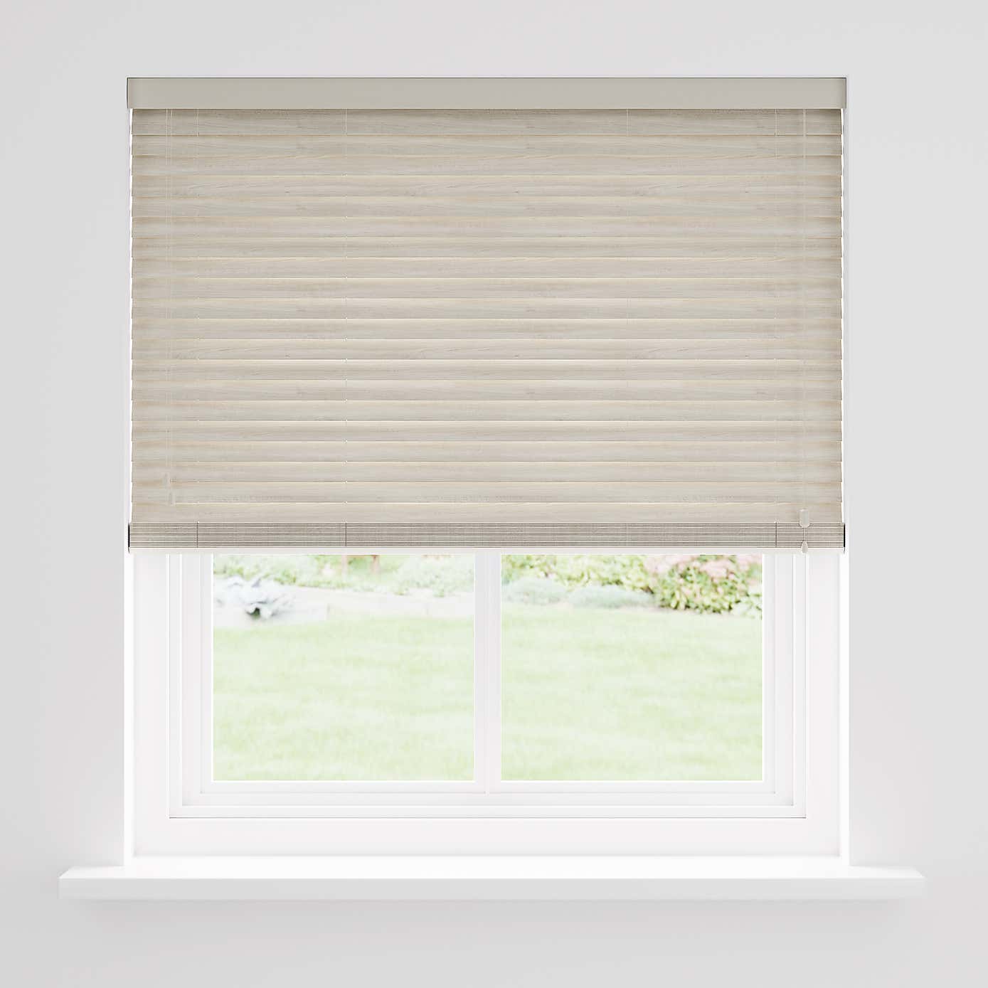 Stone Ariella Fauxwood 50mm Slats Venetian Blind