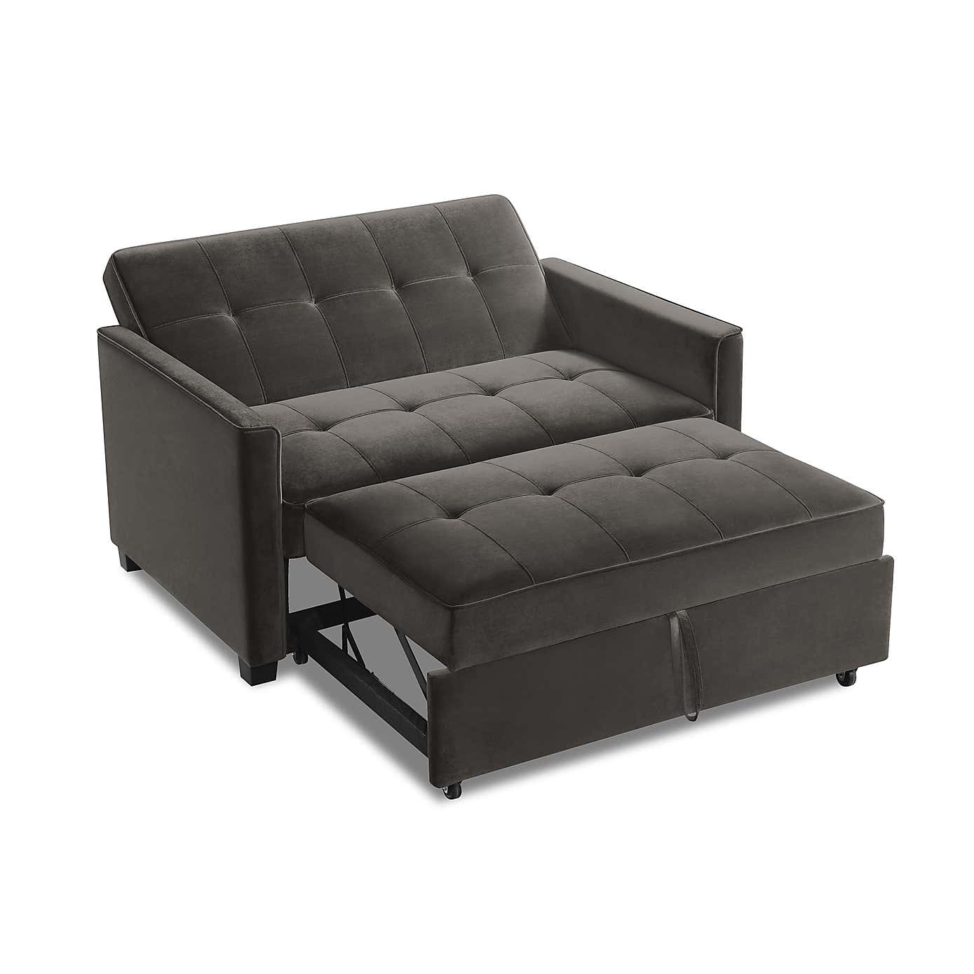 Summer Velvet 2 Seater Sofa Bed