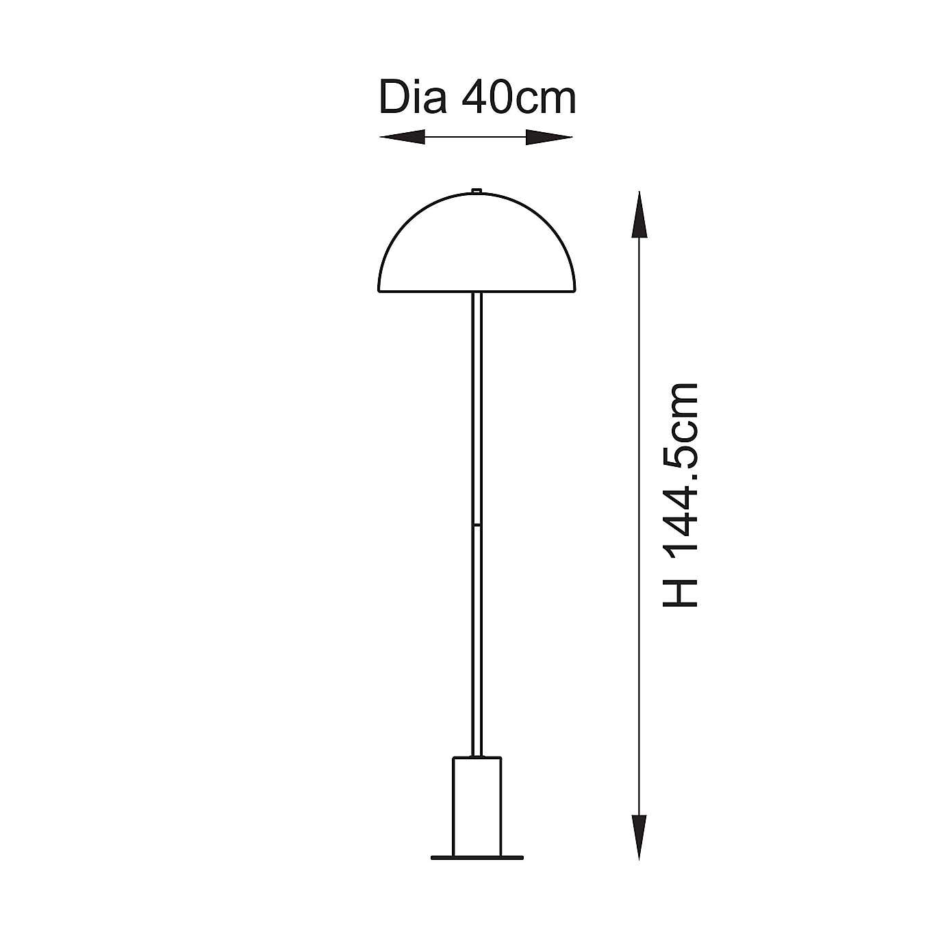 Vogue Barko Art Deco Floor Lamp