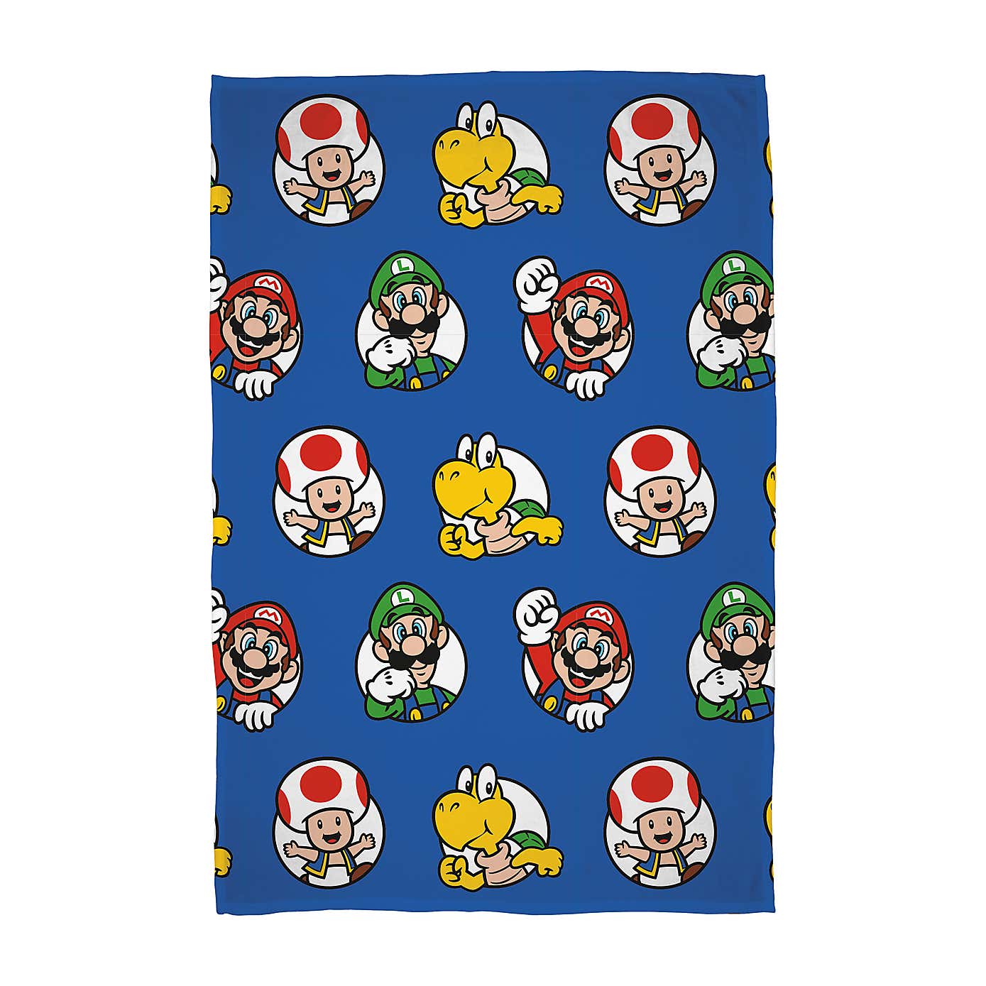 Super Mario Circles Fleece Blanket