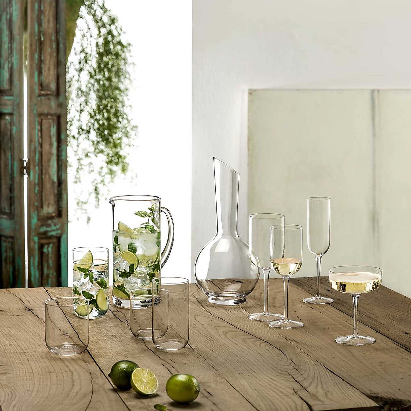 Luigi Bormioli Sublime Set of 4 Flute Glasses