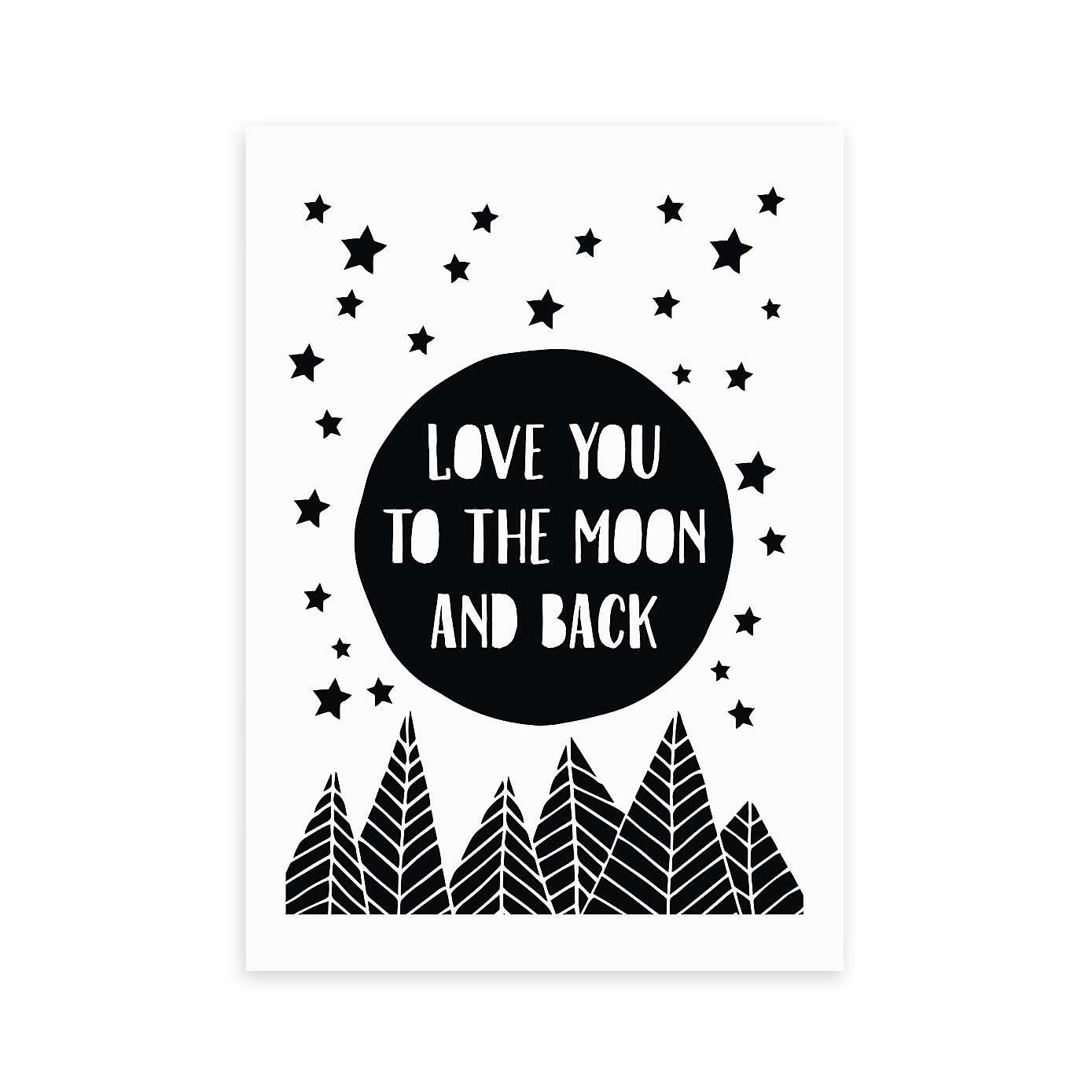 East End Prints To The Moon Print