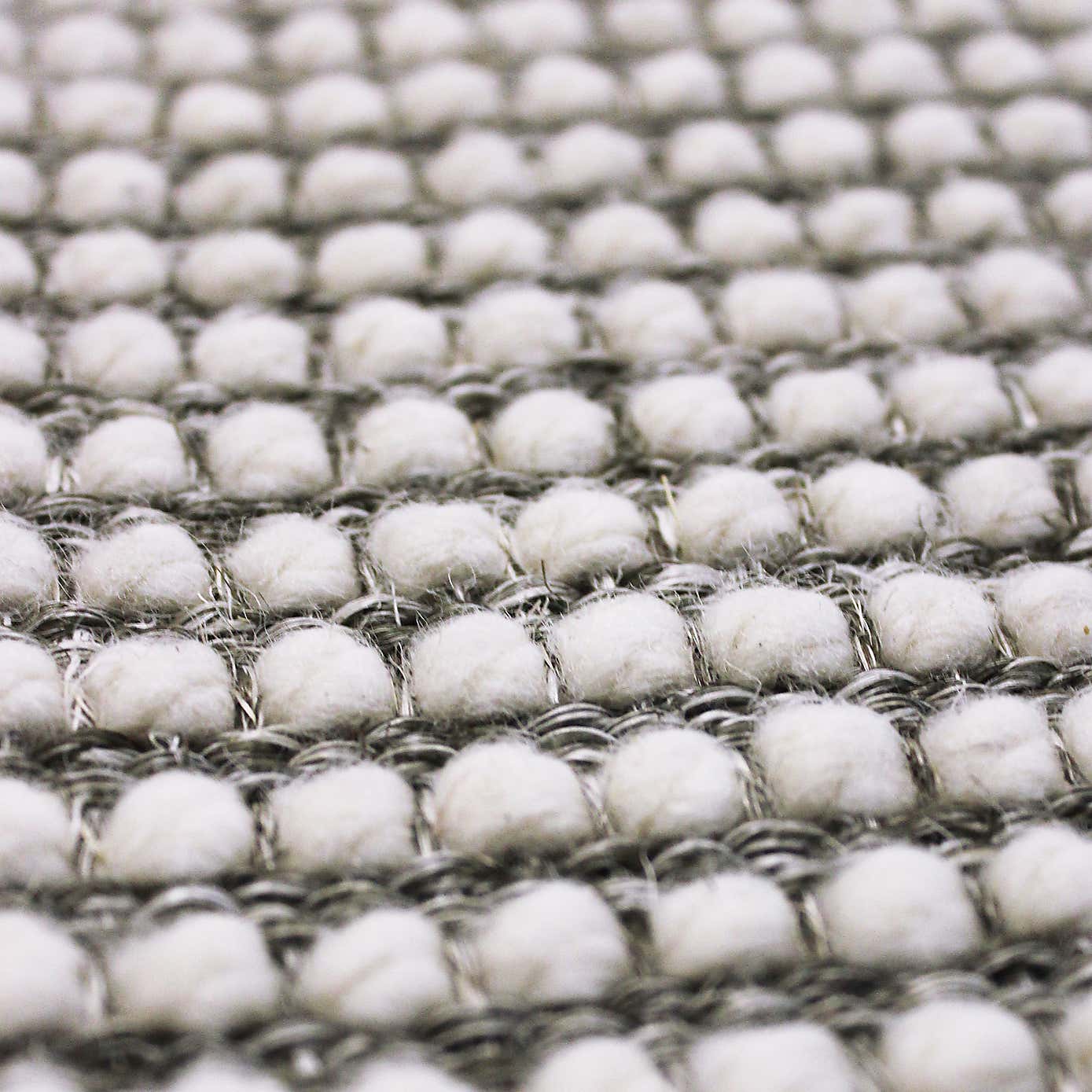 Textured Dot Border Bobble Stair Runner