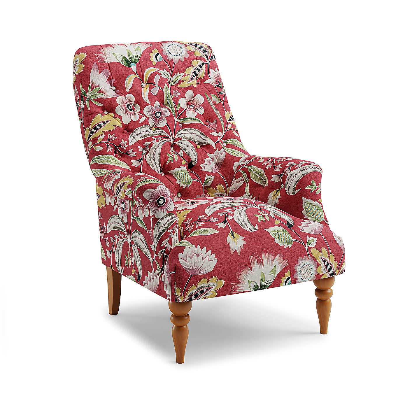 Bibury Button Joy Floral Print Occasional  Armchair