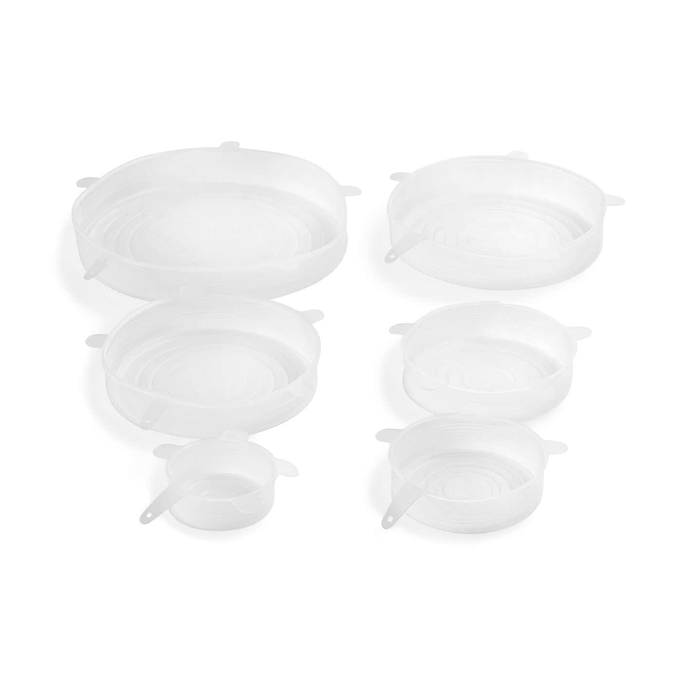 Set of 6 Silicone Bowl Covers