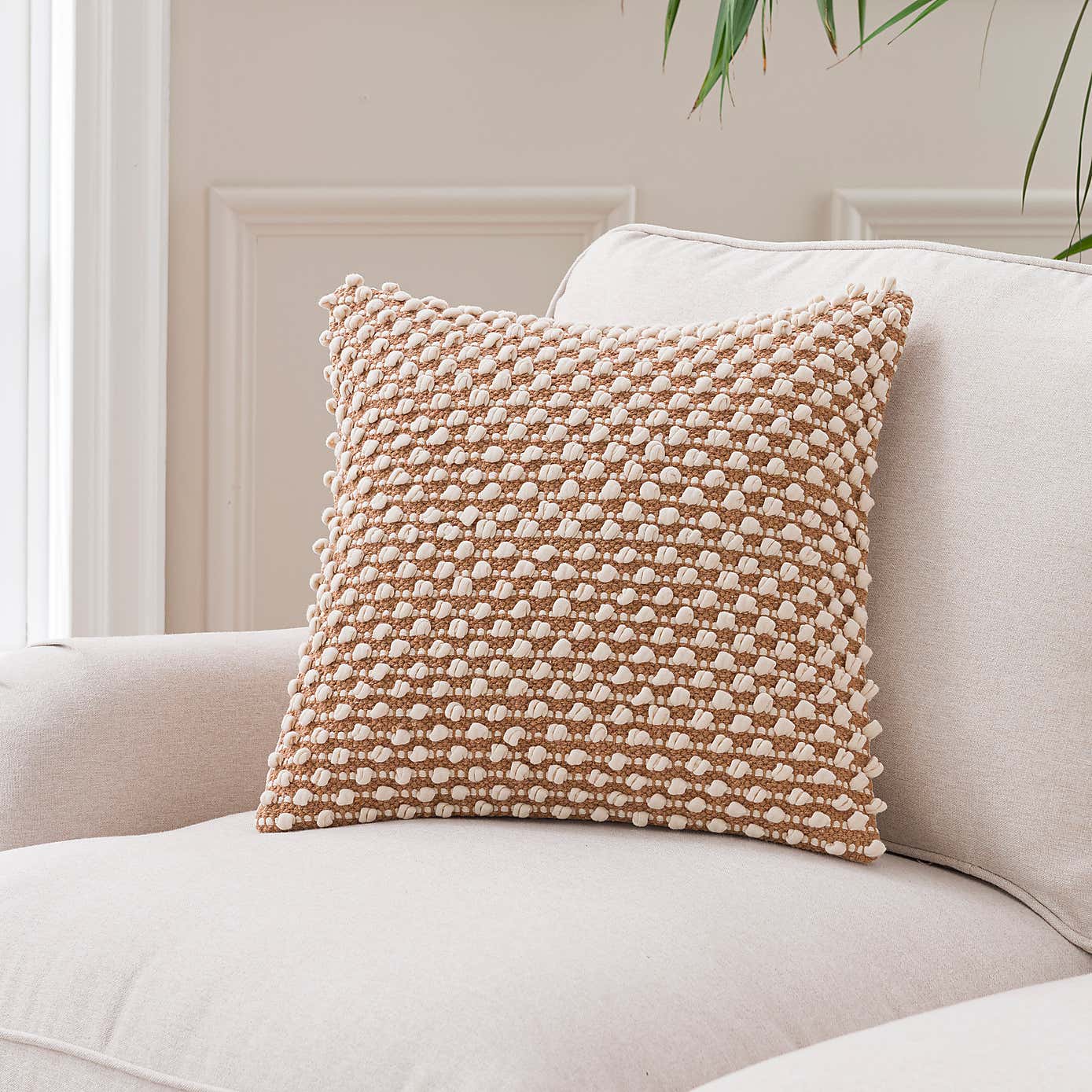 Jersey Bobble Square Cushion