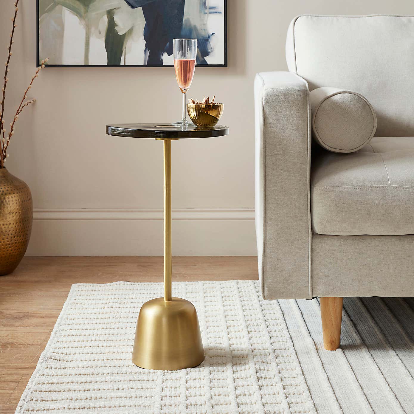 Alanza Metal Small Side Table