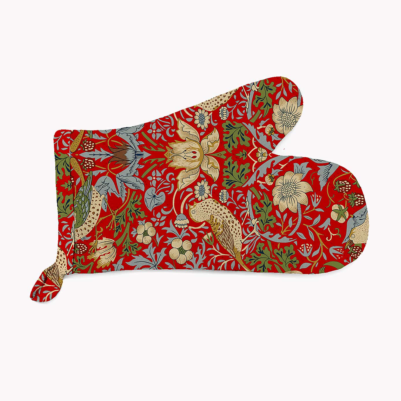 William Morris Strawberry Thief Oven Mitt