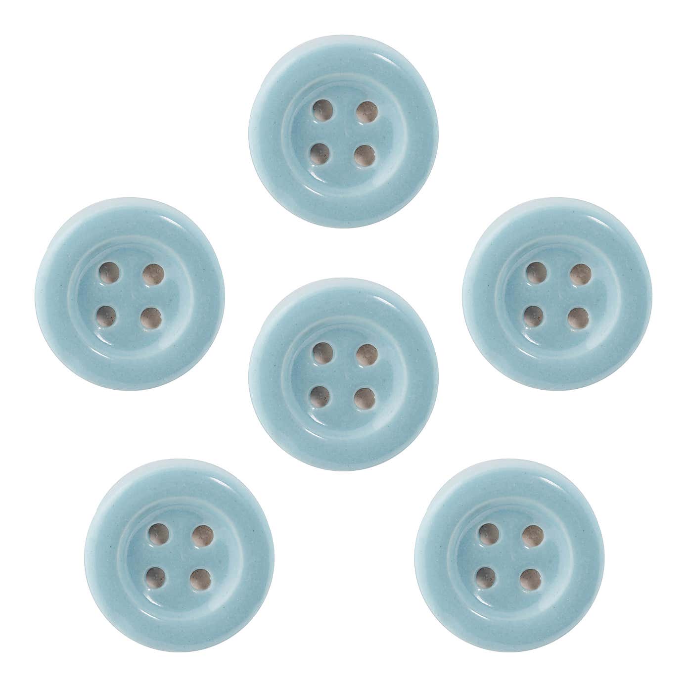 Pack of 6 Nicola Spring Button Shaped Drawer Knobs