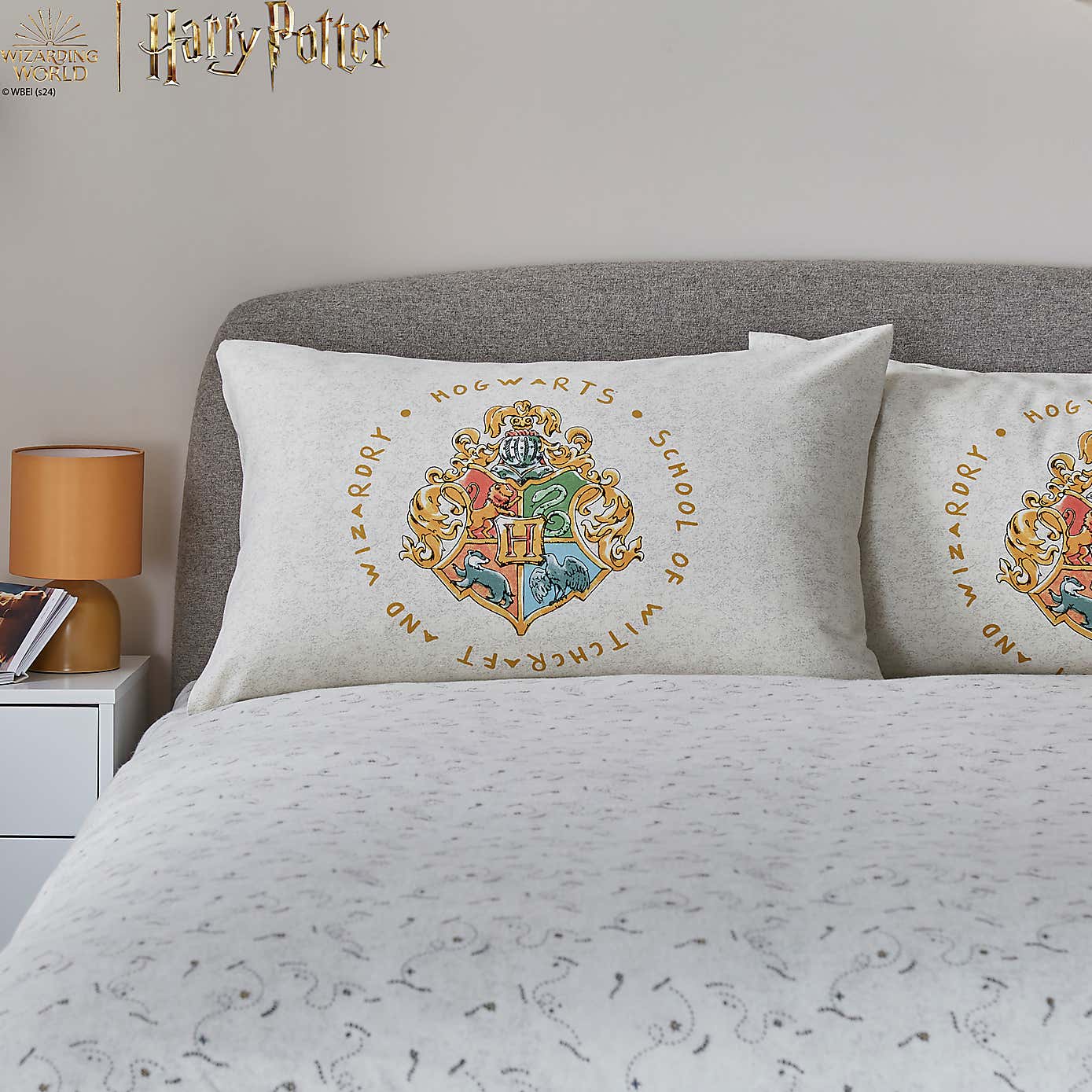 Harry Potter Brushed Cotton Duvet Cover and Pillowcase Set