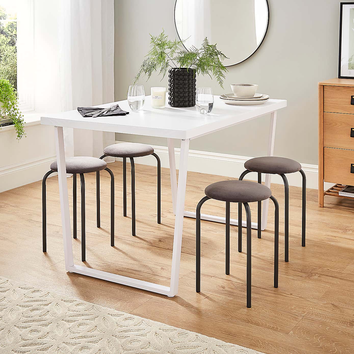 Verity Velvet Stacking Stool